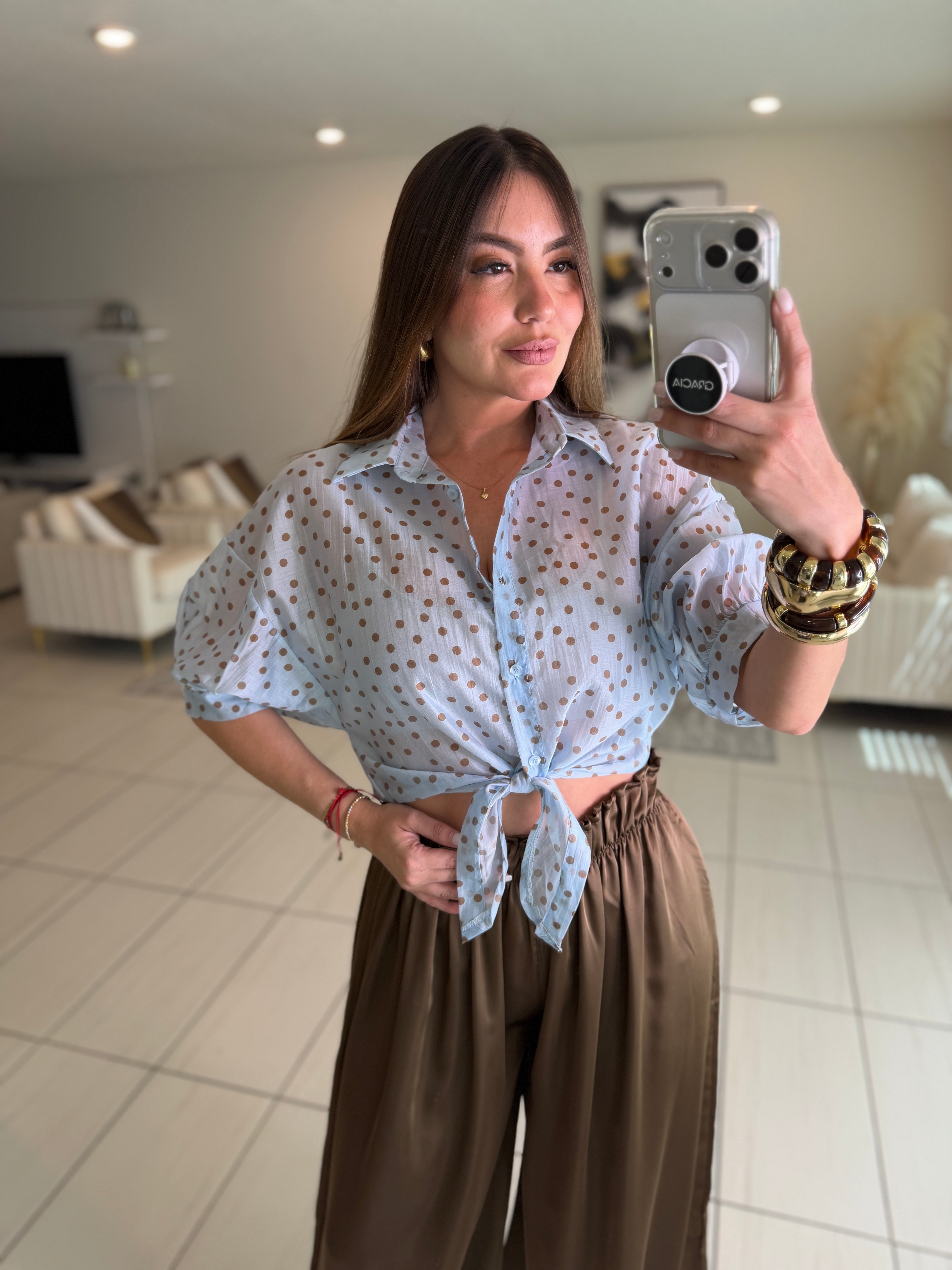 Eclipse Dots Blue Shirt
