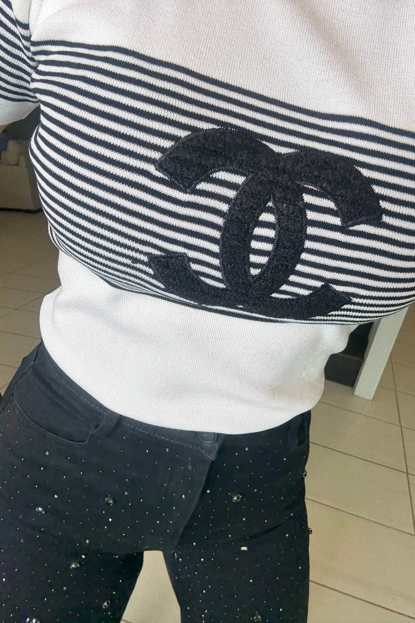 Iconic Knit Off White Top