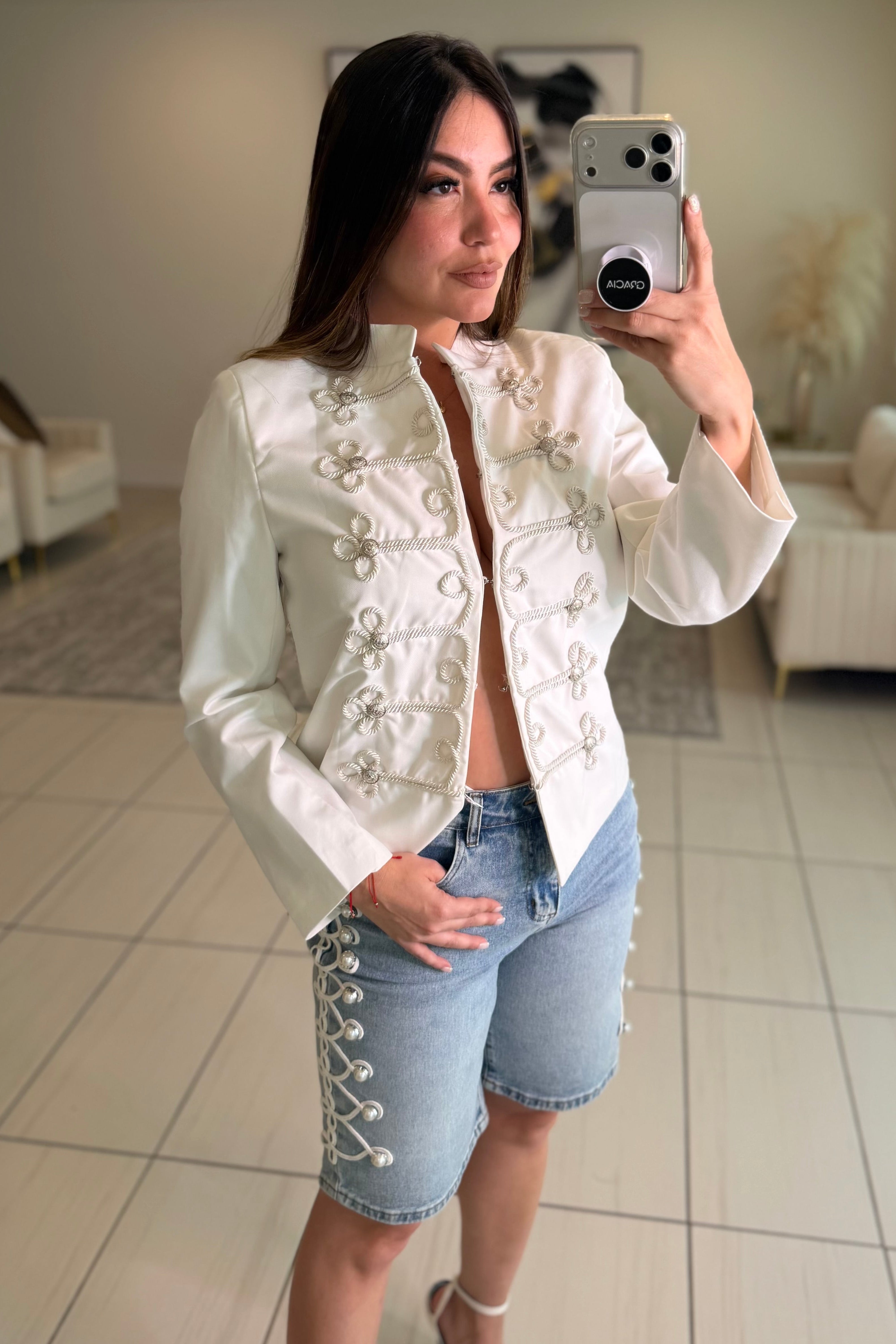 Napoleon Muse White Blazer