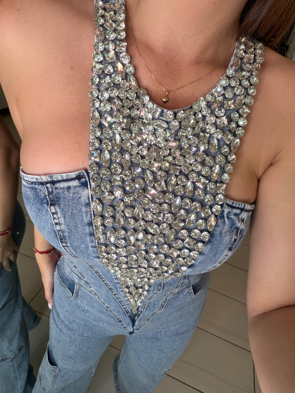 Divine Incantation Denim Jumpsuit