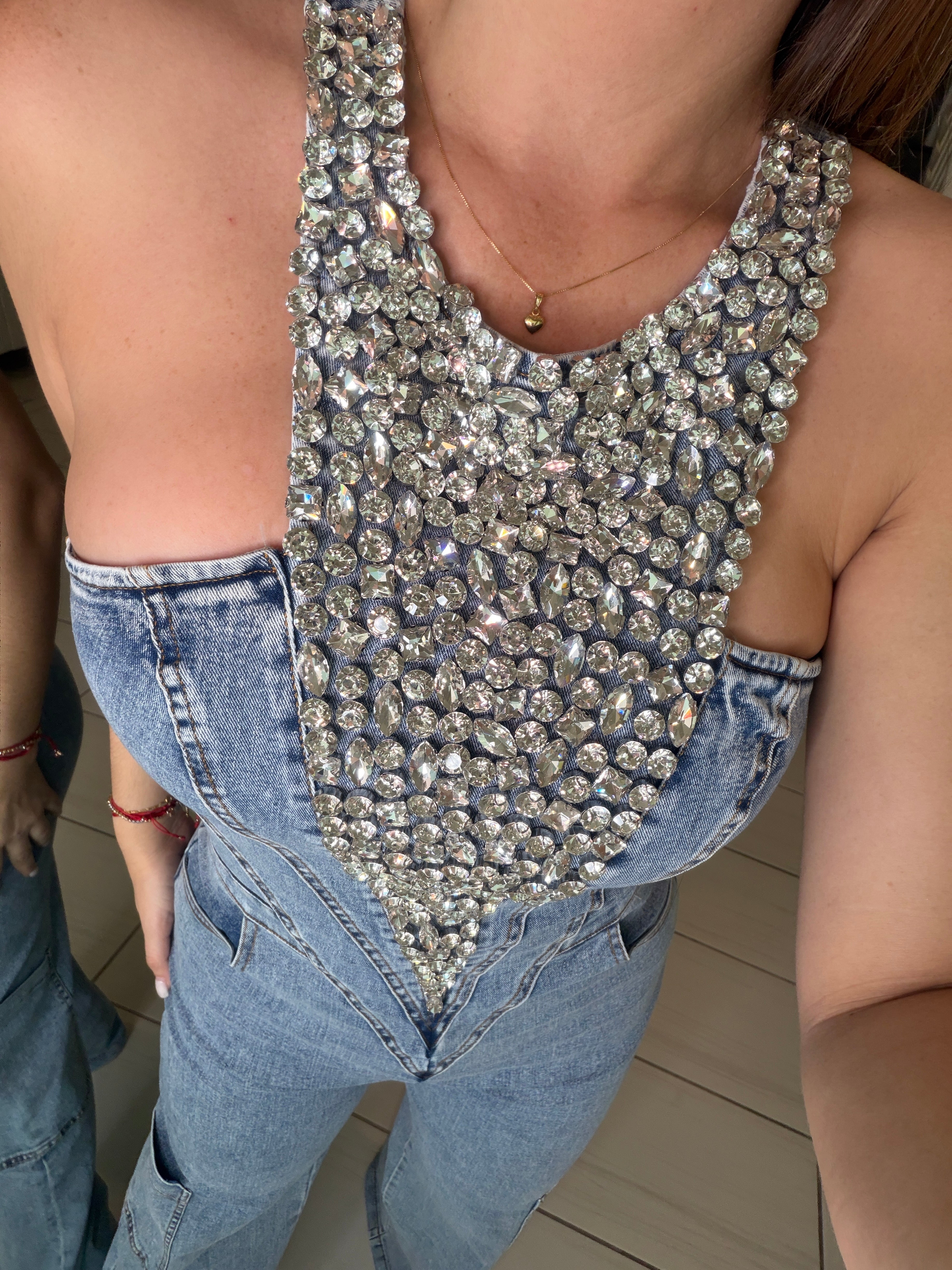Divine Incantation Denim Jumpsuit
