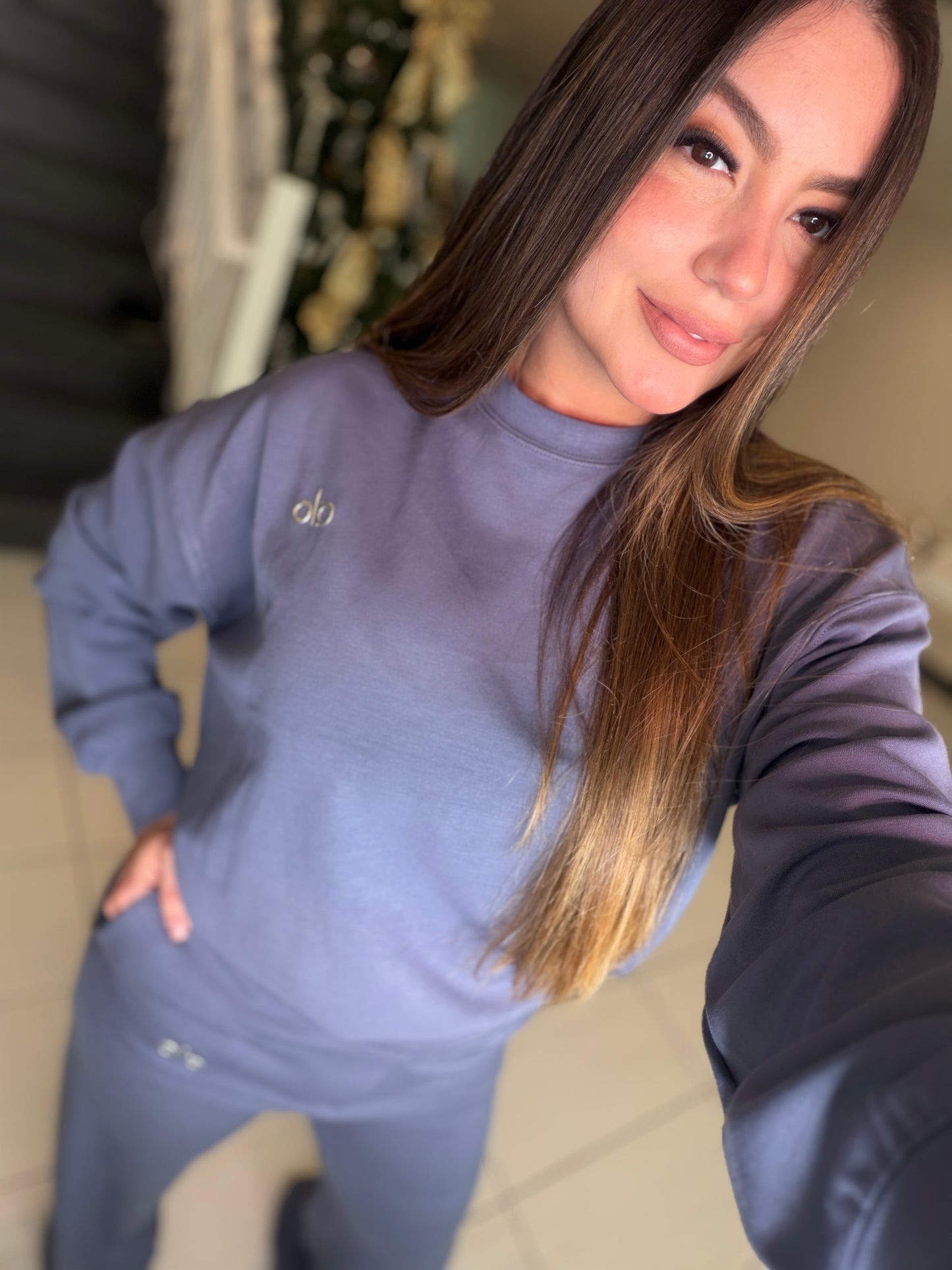 Iconic Halo Blue Pant Set