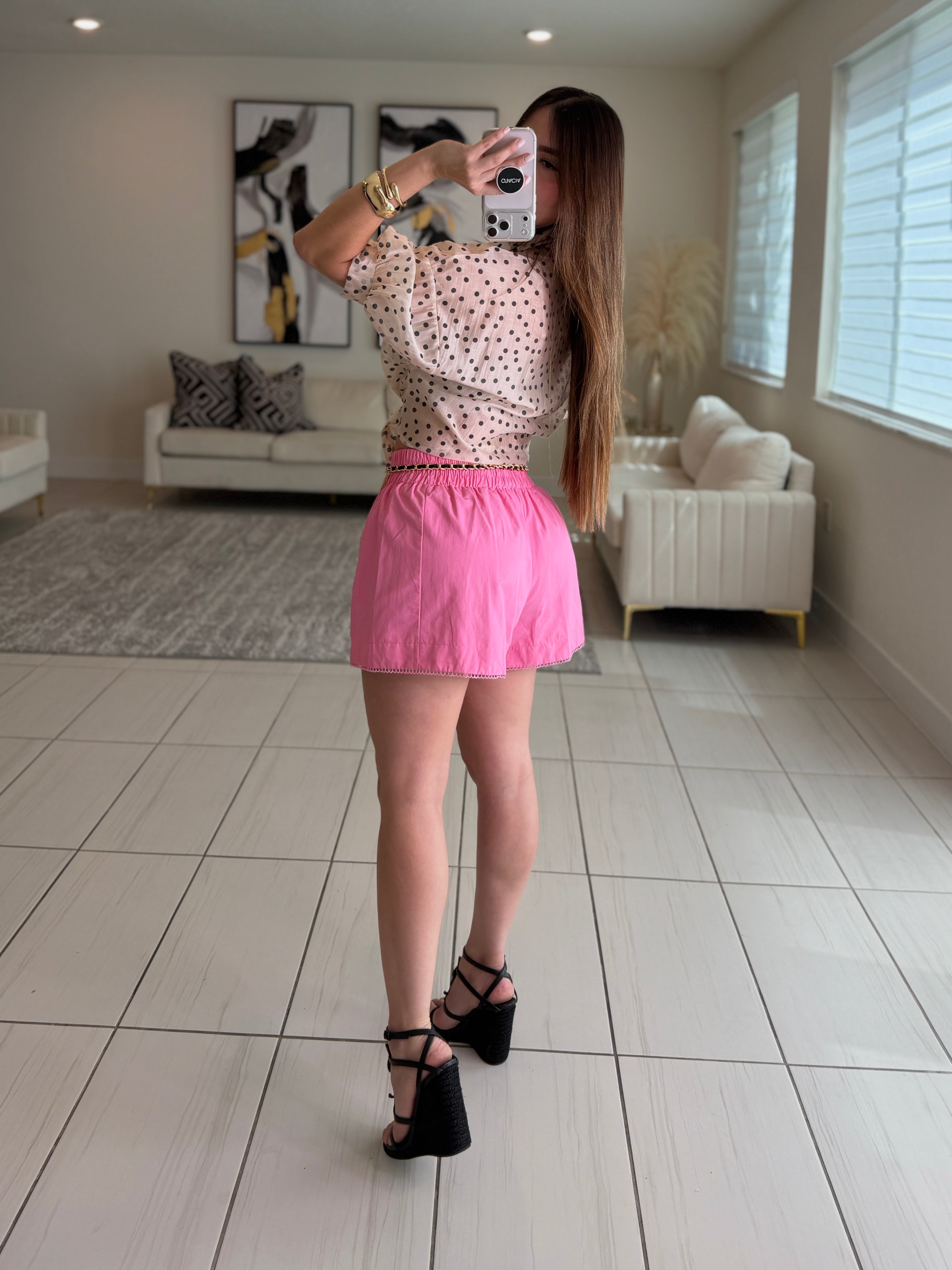 Divine Flare Pink Shorts