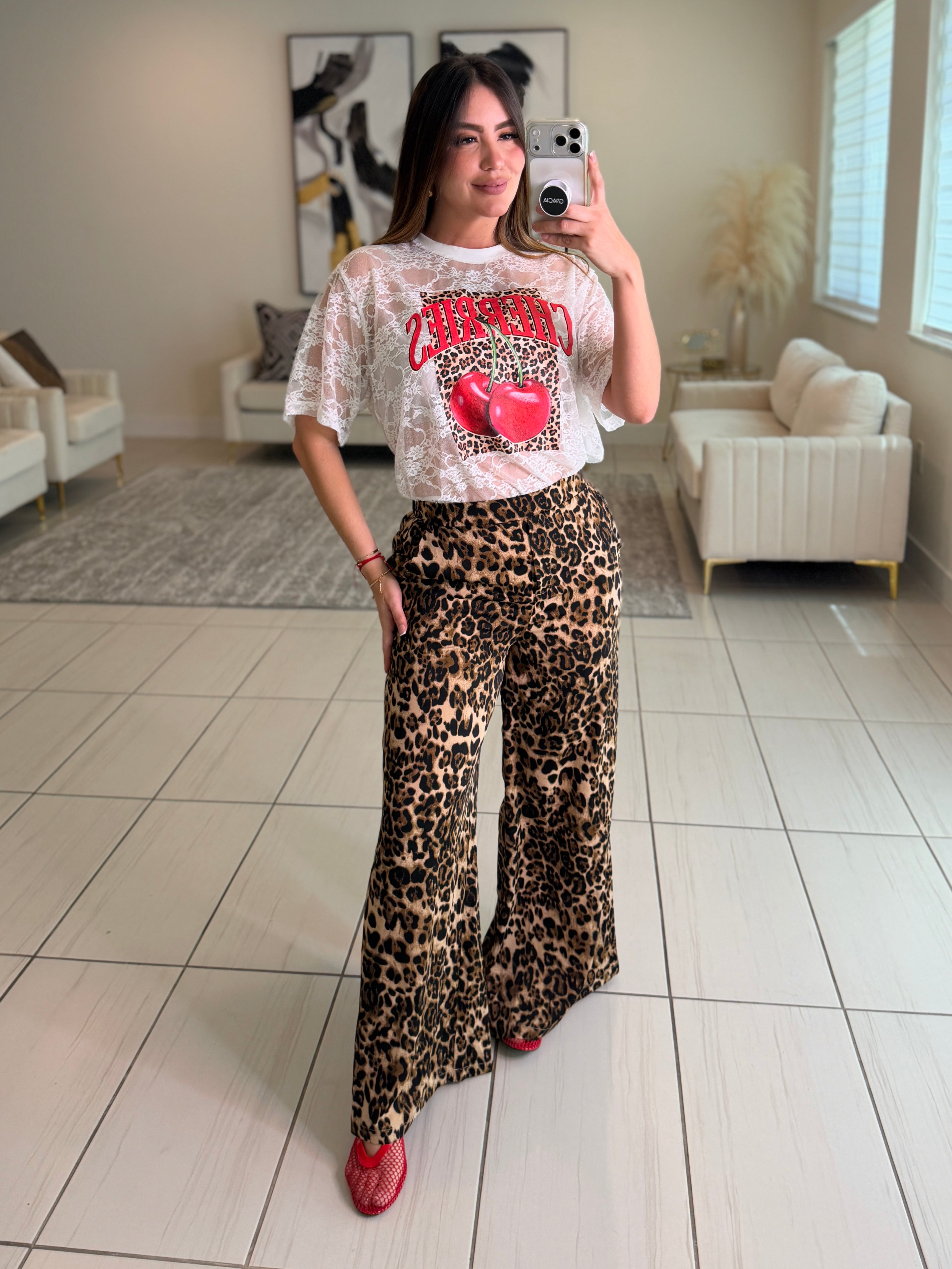 Summer Vibes Leopard Pants
