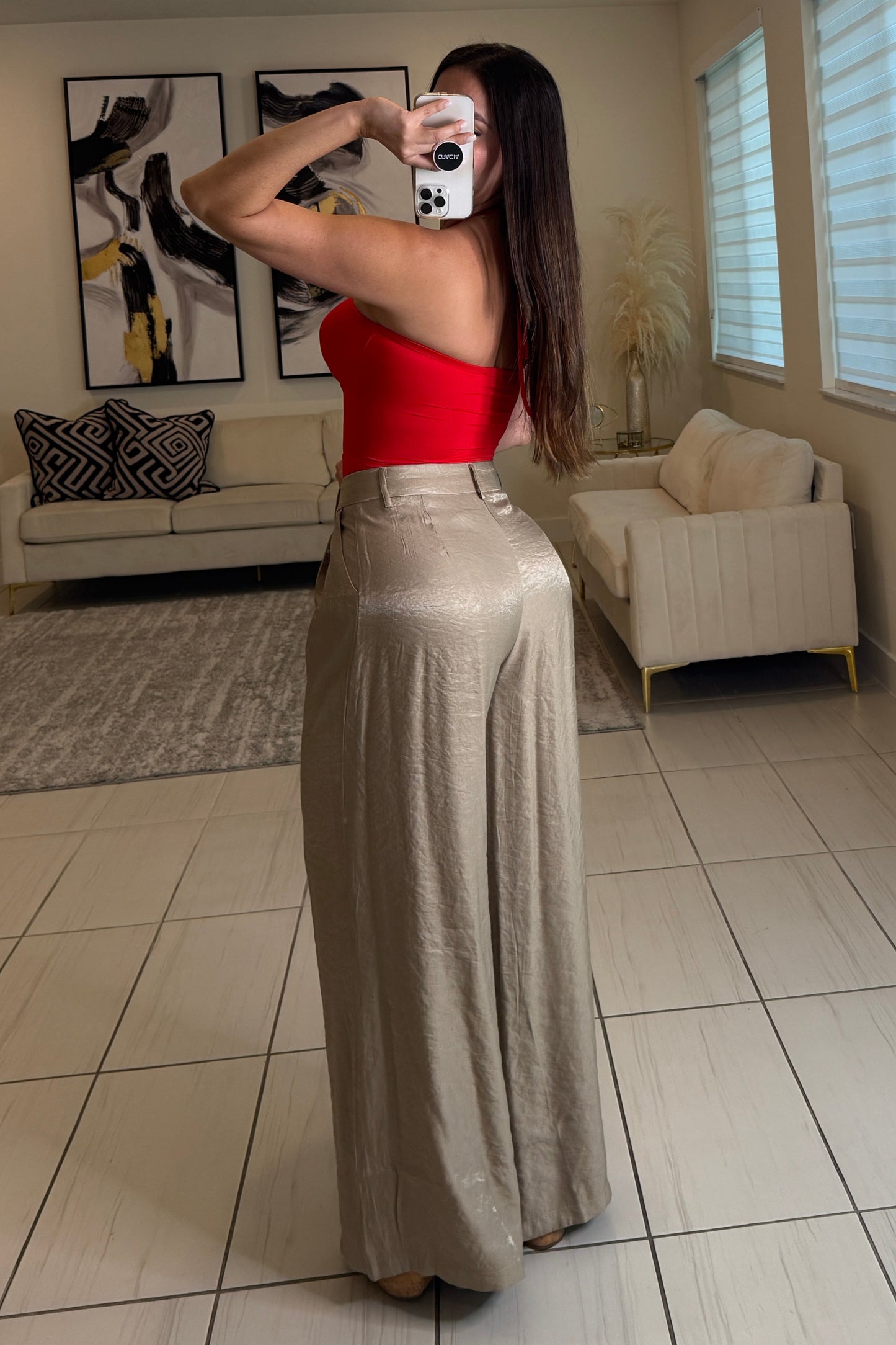 Gold Star Red Bodysuit