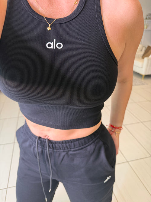 Iconic Halo Black Jogger Pant Set