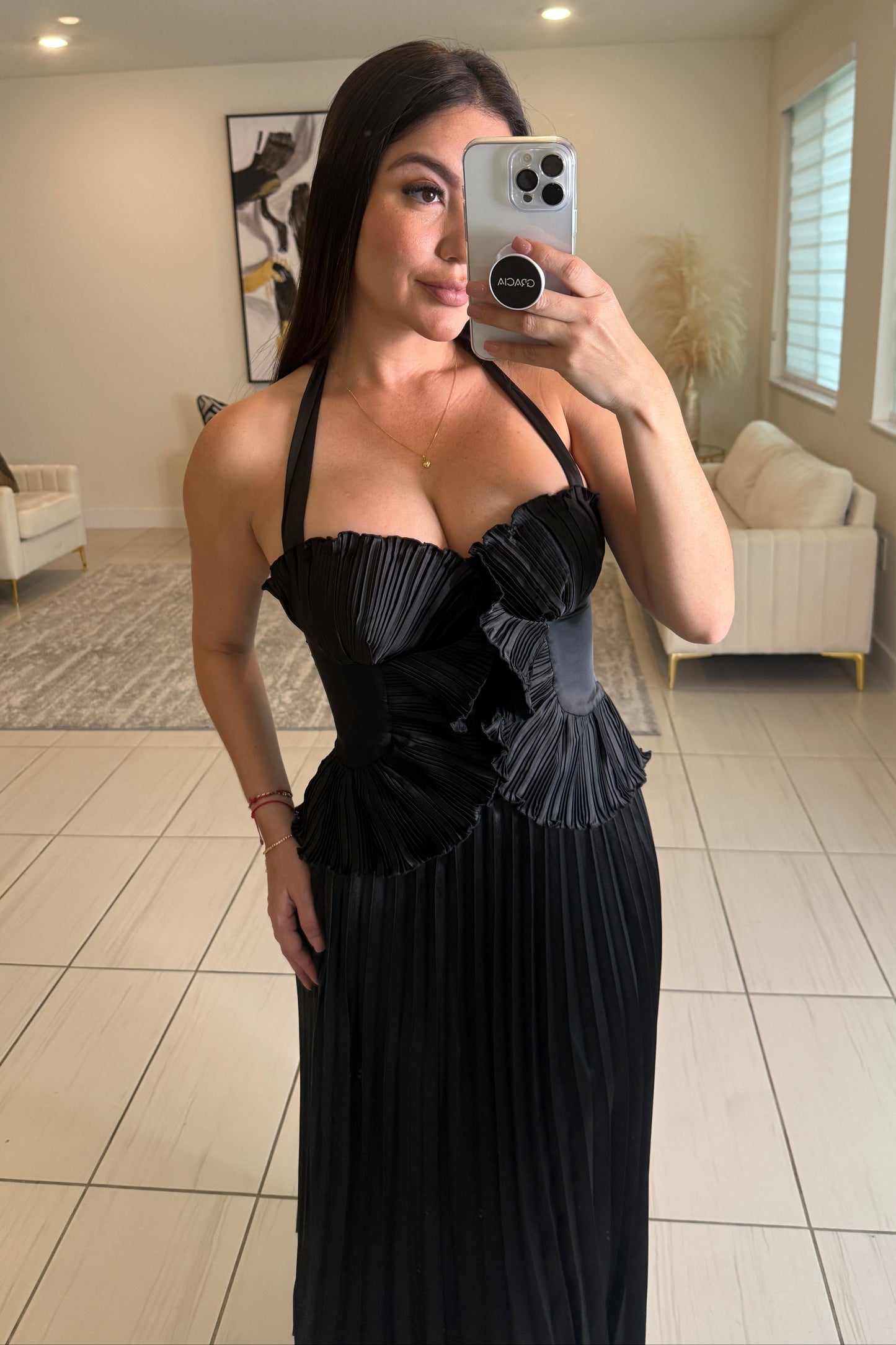 Shadow Bloom Black Top