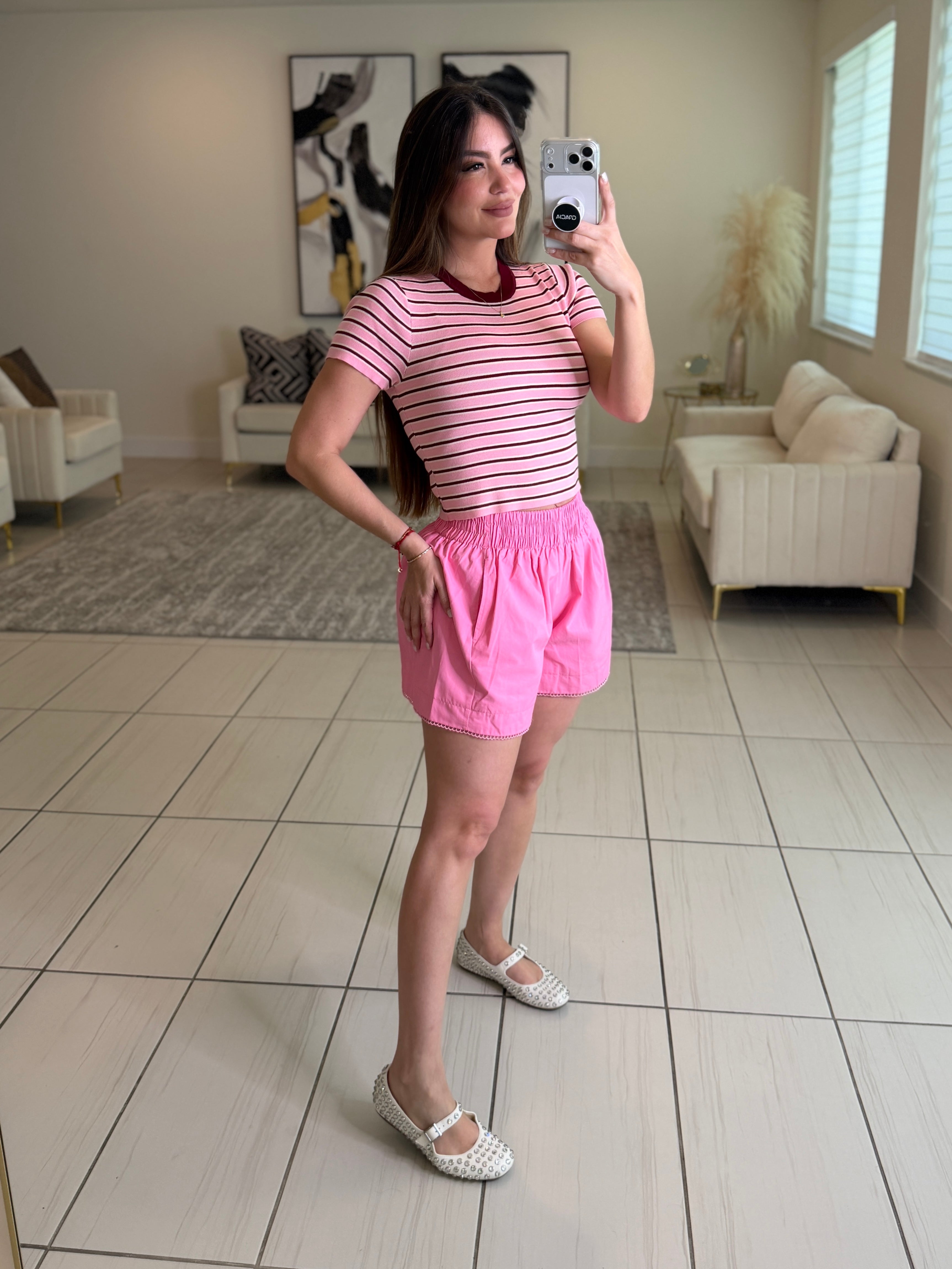 Divine Flare Pink Shorts