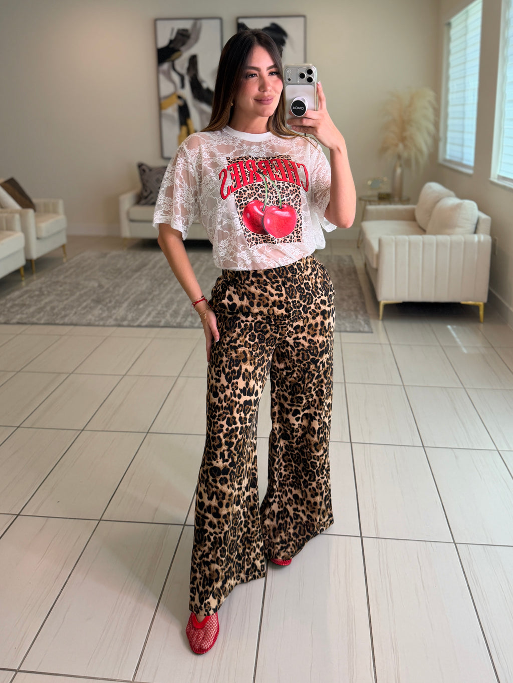 Cherries White Tshirt