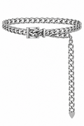 Silver Luxe Chain Belt