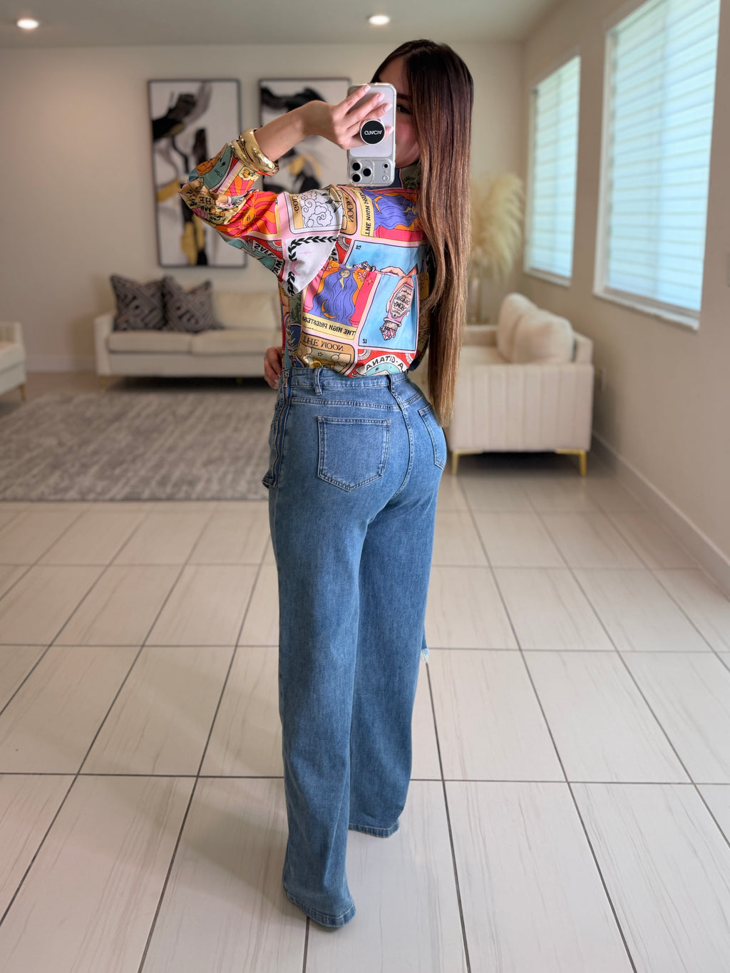 Empowered Feeling Denim Pants