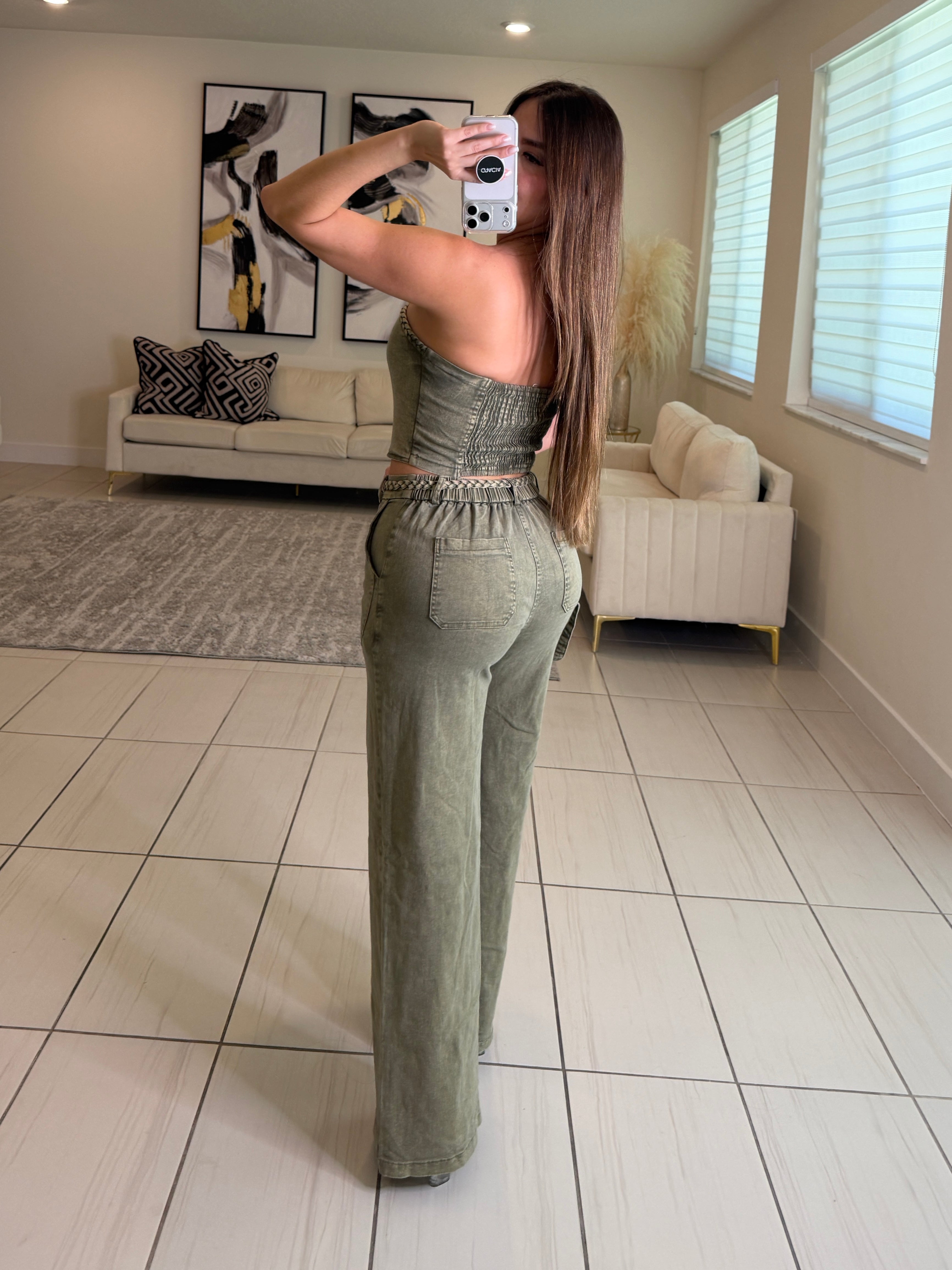 Rebel Utility Green Pant Set