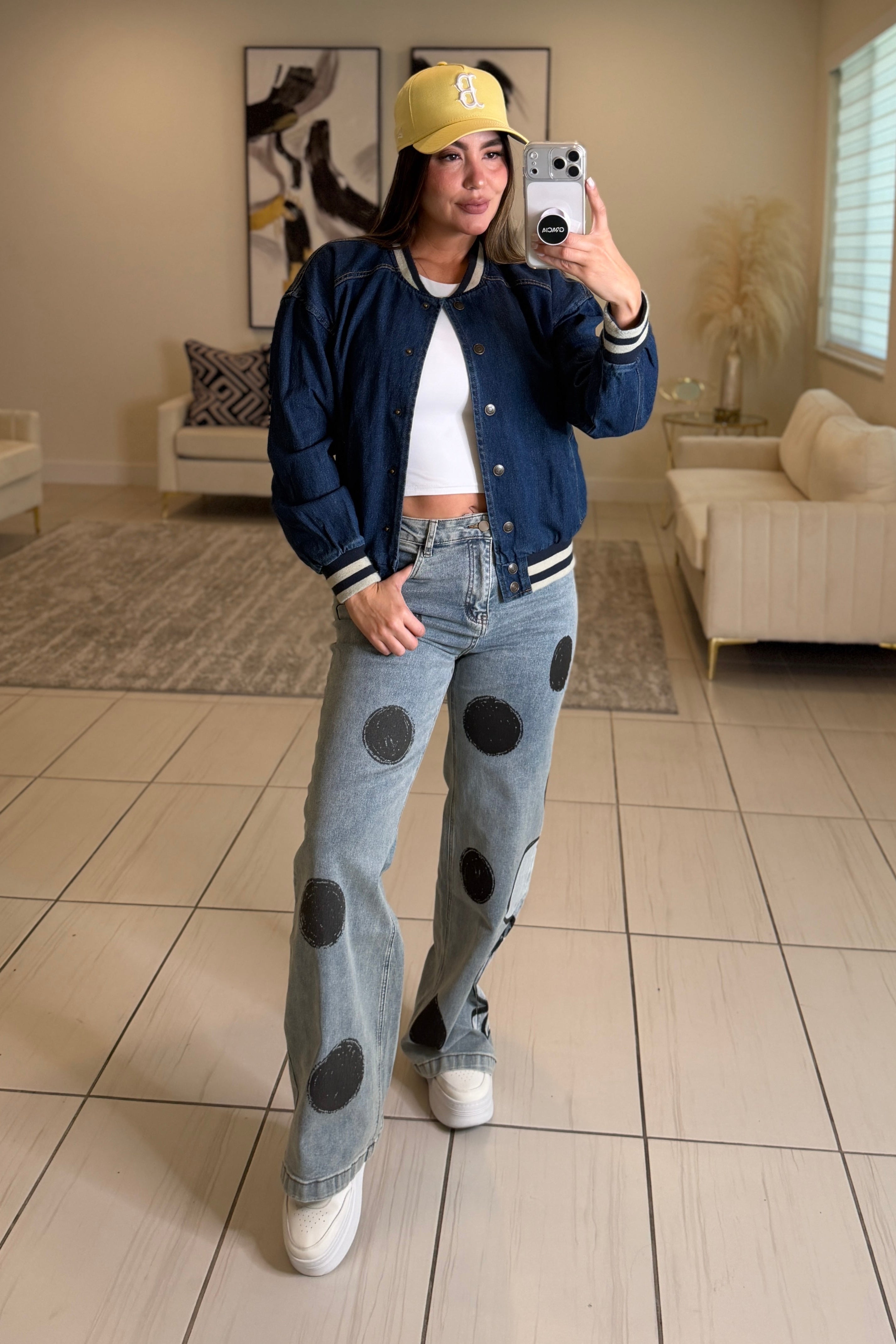 Empire Denim Bomber Jacket