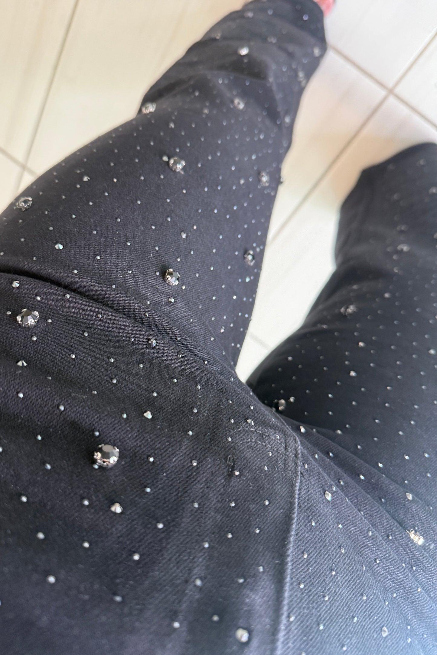 Brightness Rain Black Denim Pants