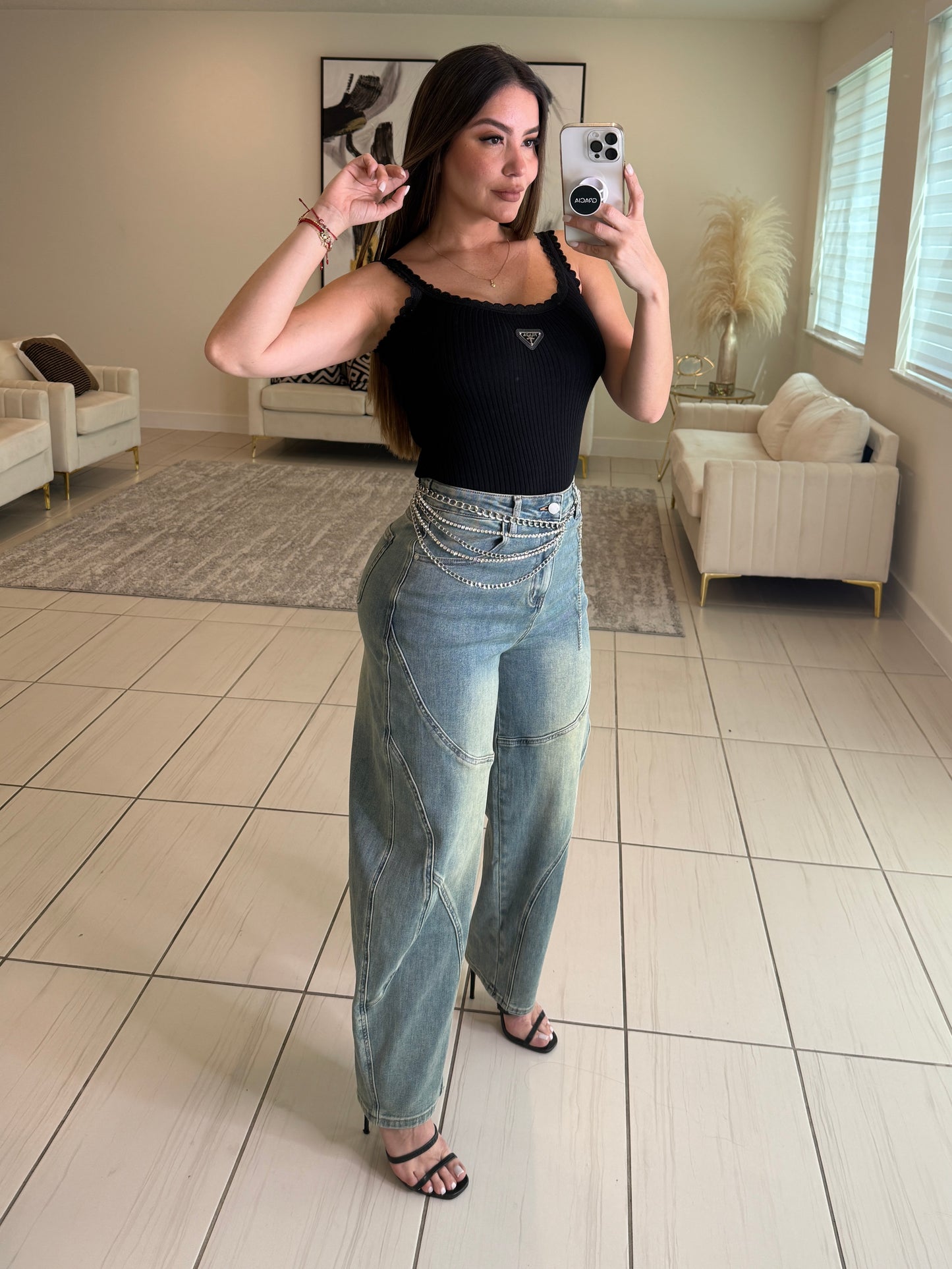 Iconic Barrel Denim Pants