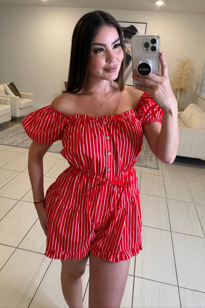 Pretty Girl Red Romper