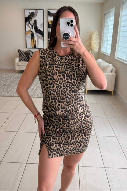 Fierce Streak Leopard Skort Set