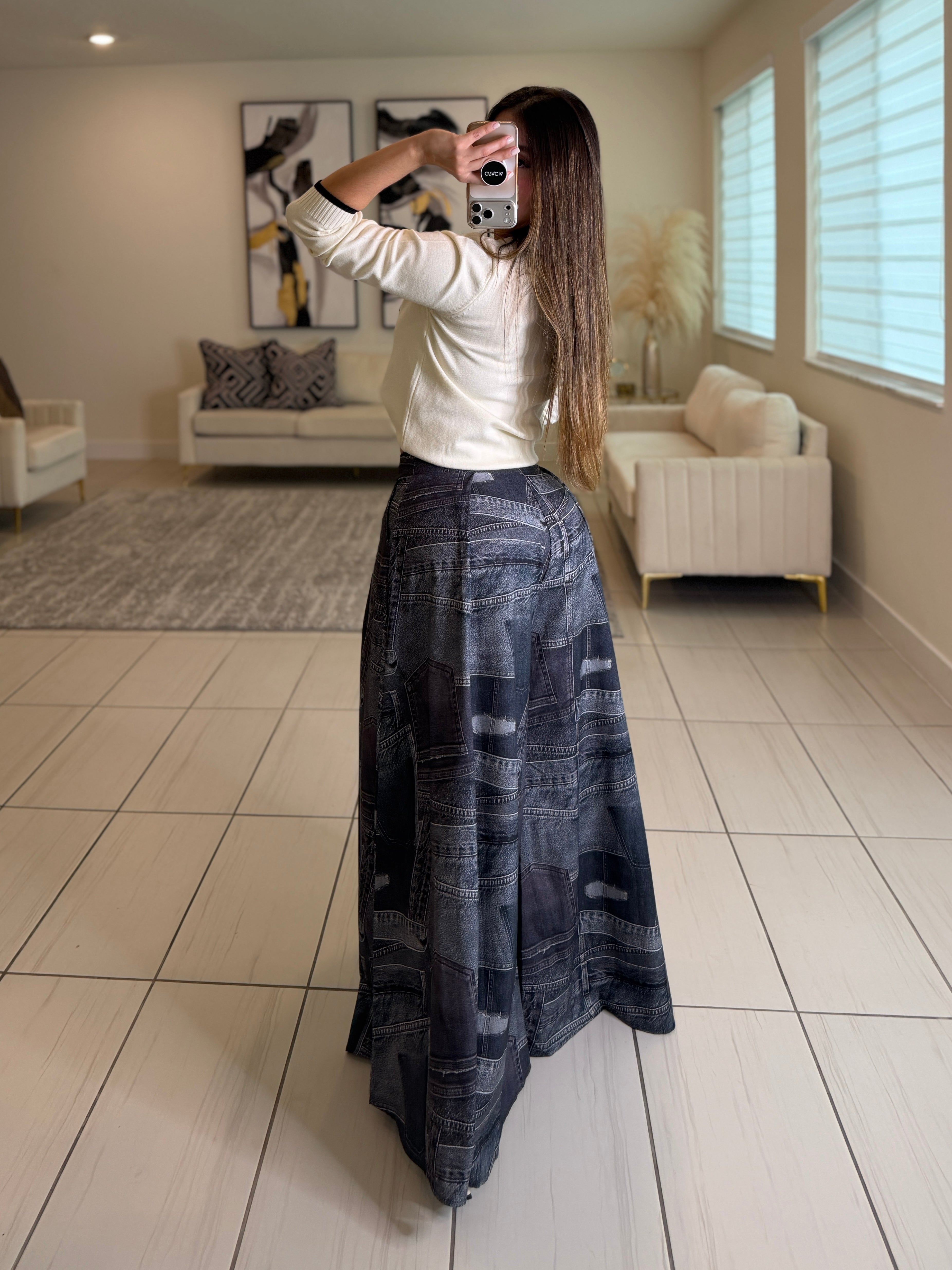 Signature Elegance Black Palazzo Pants