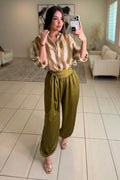 Sage Luxe Green Balloon Pants