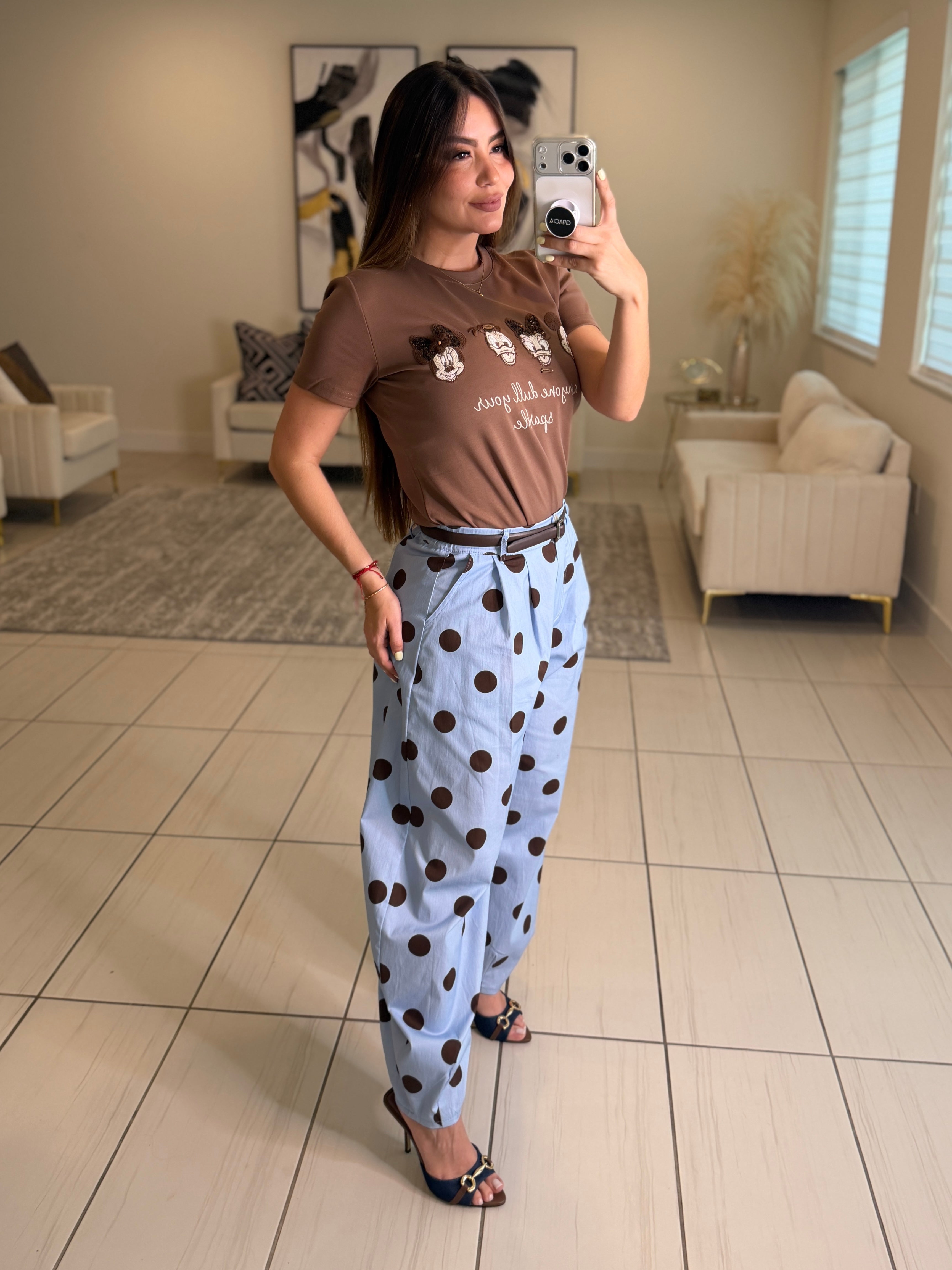 Lovely Dots Blue Pants