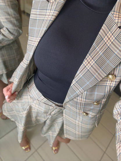 Elite Standard Plaid Short Set