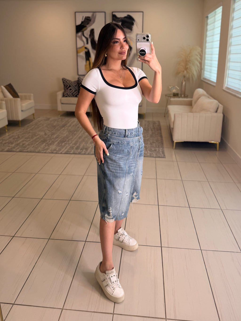 Modern Edge Denim Short