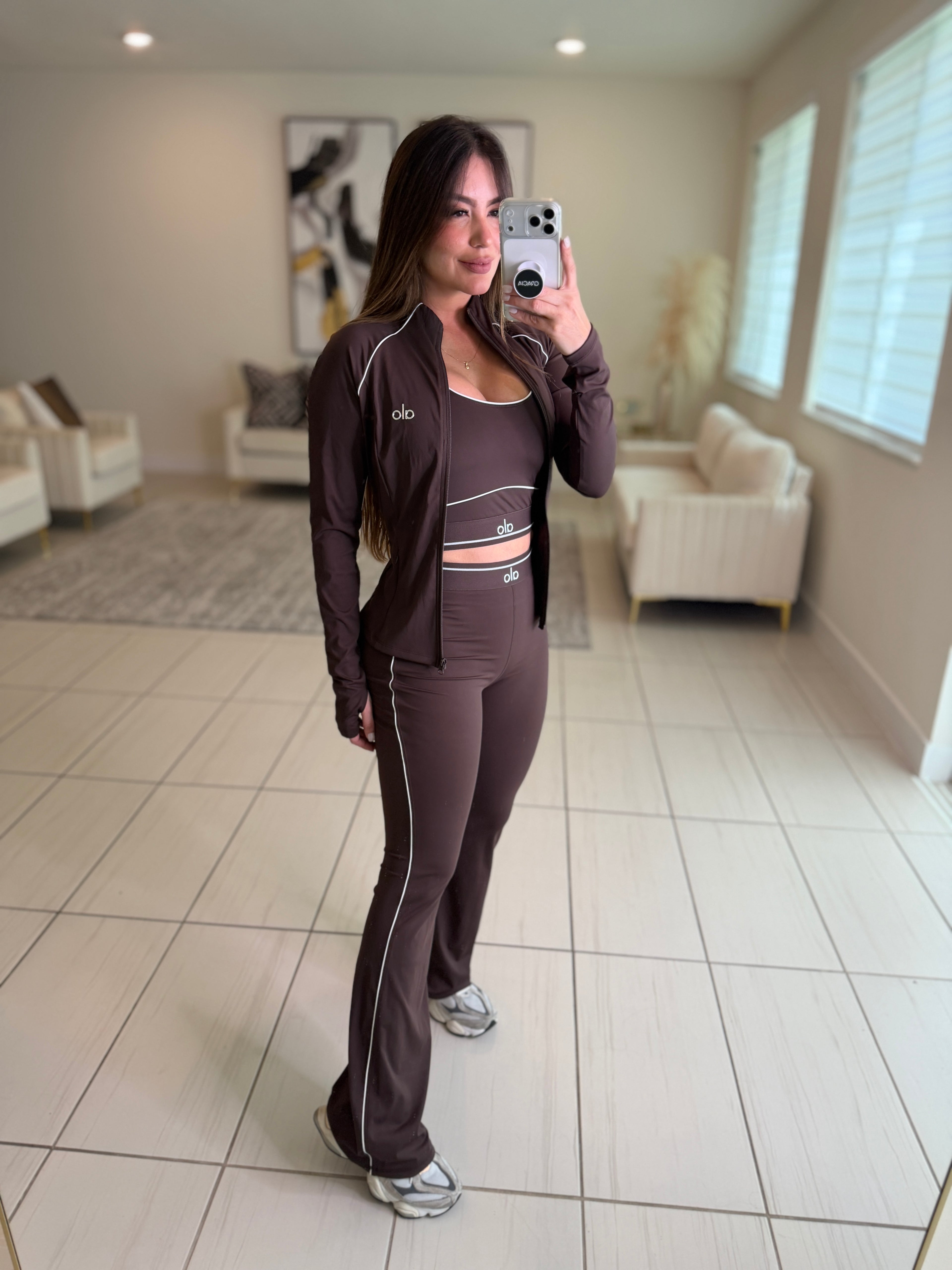 Airbrush Halo Brown Pants Set