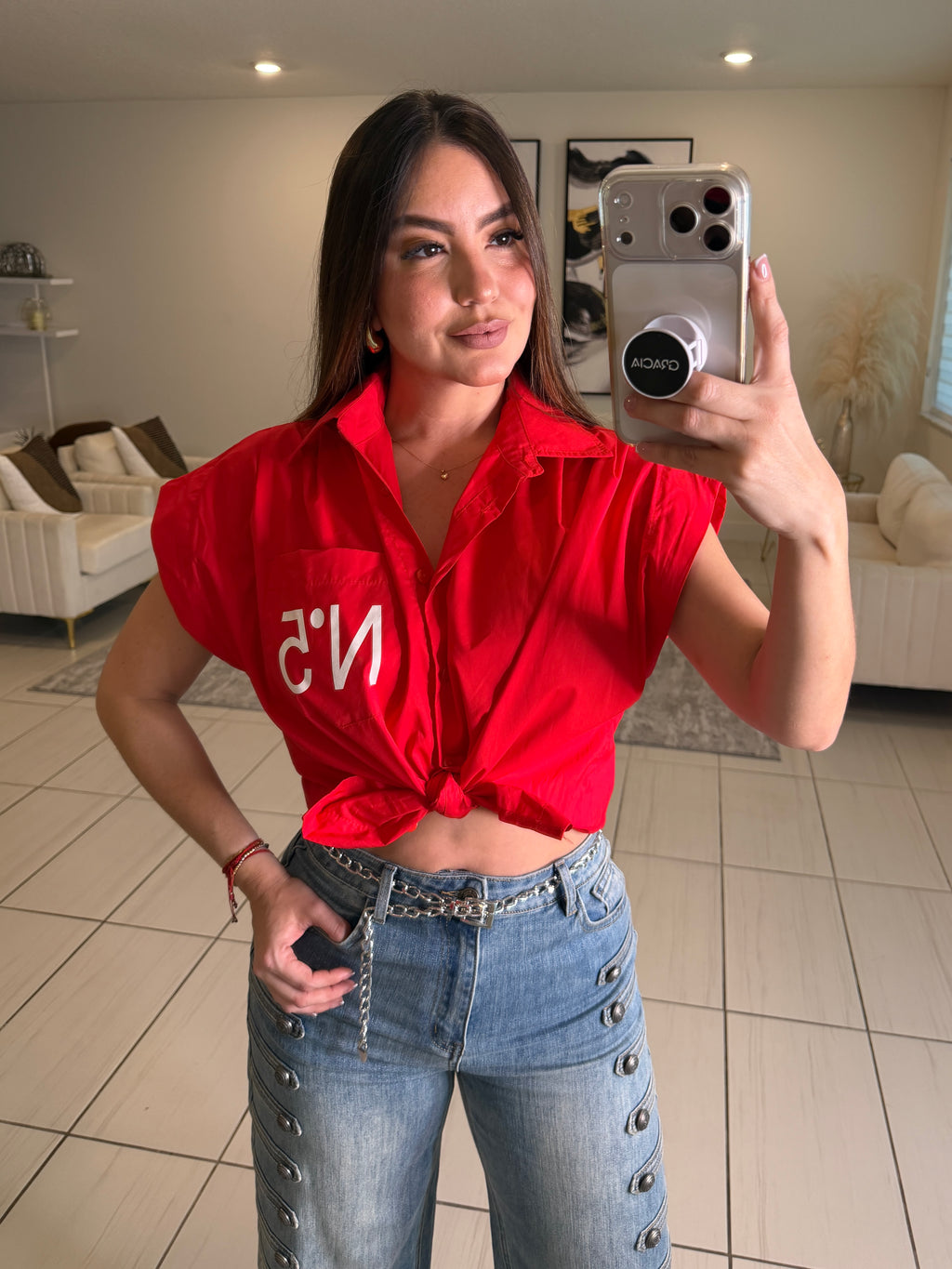 Charming Red Shirt