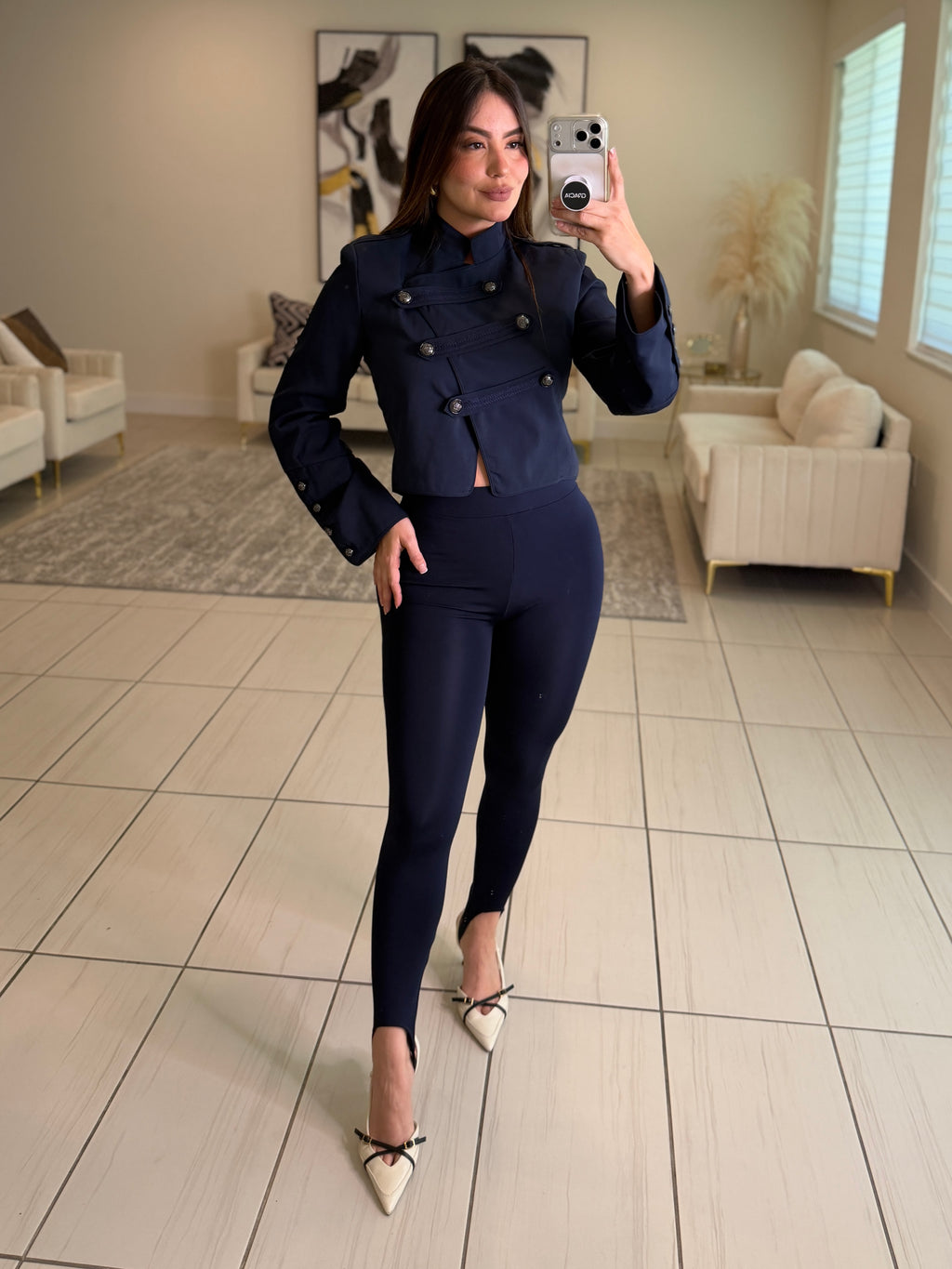 Napoleon Assym Navy Blue Jacket