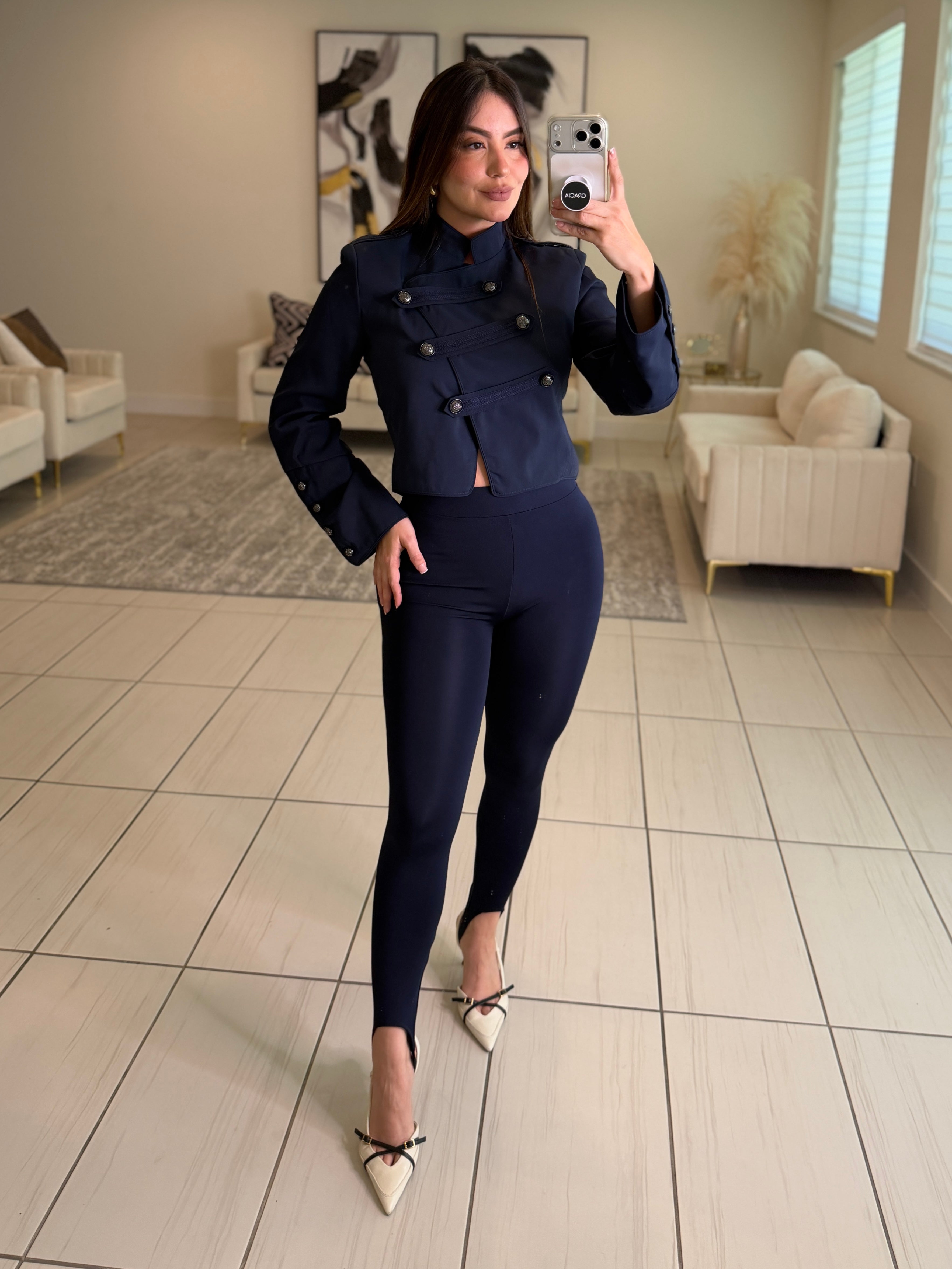 Napoleon Assym Navy Blue Jacket