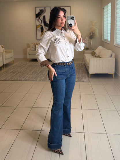 Modern Structure Denim Pants