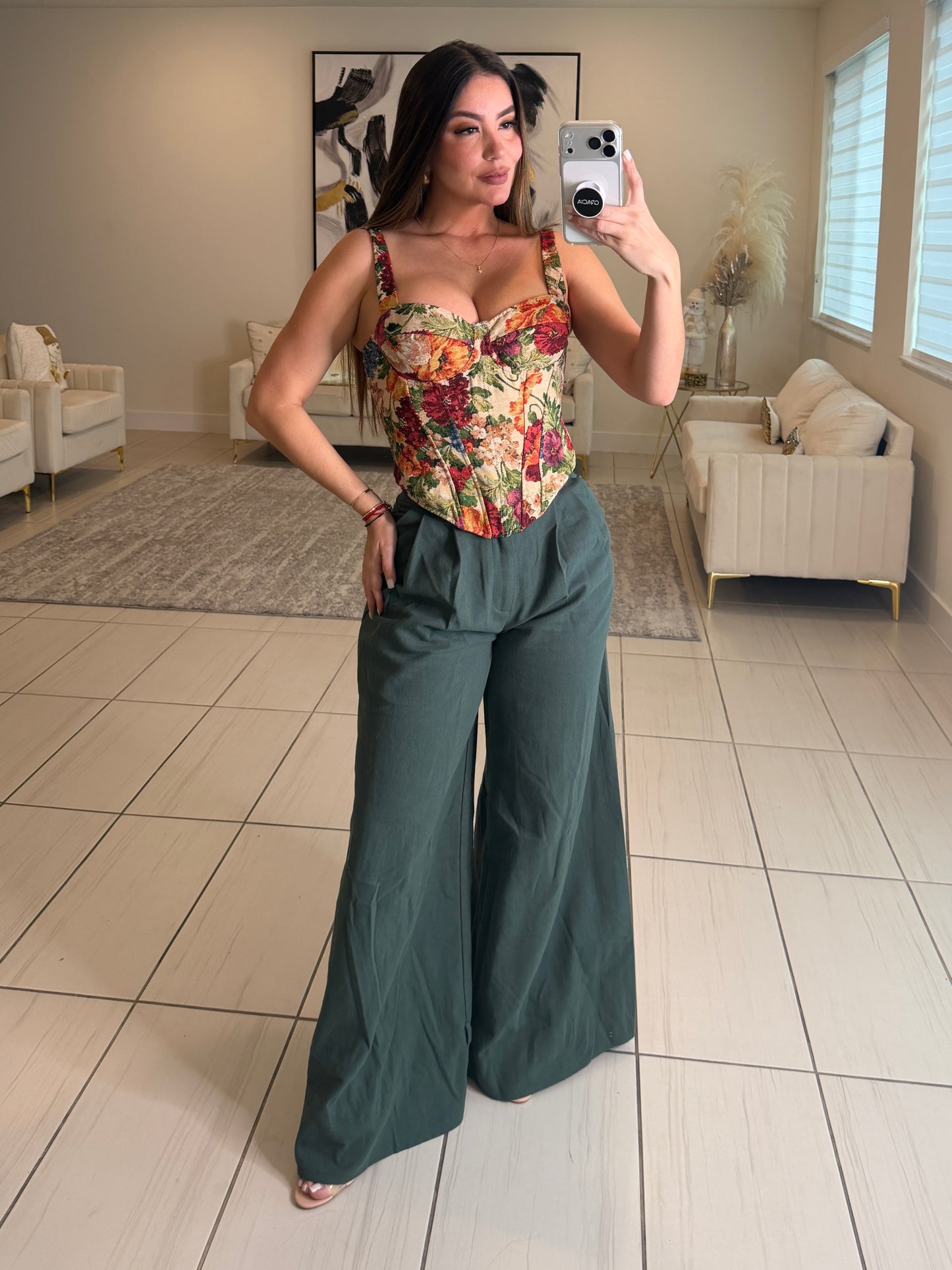 Gravity Flow Balloon Green Pants