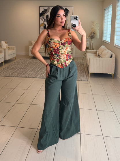 Gravity Flow Balloon Green Pants