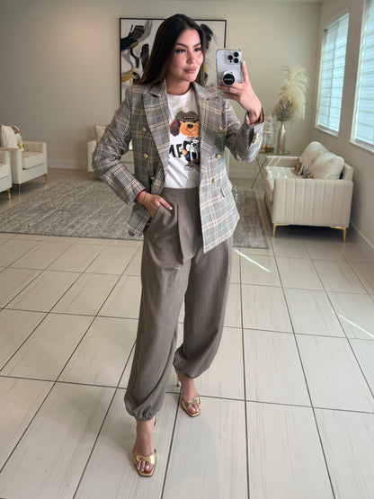 Elite Standard Plaid Blazer