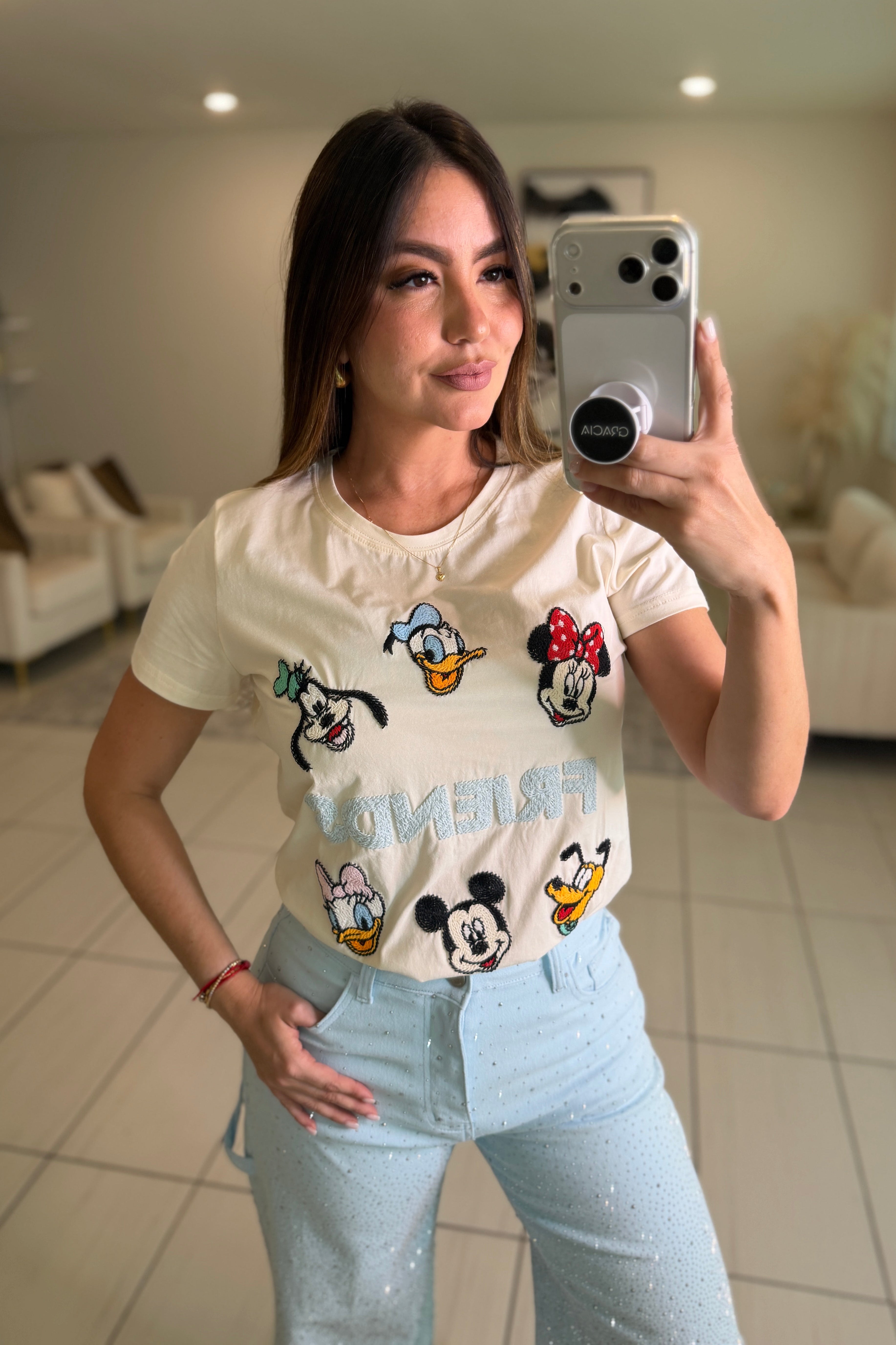 Funny Friends Beige Tshirt