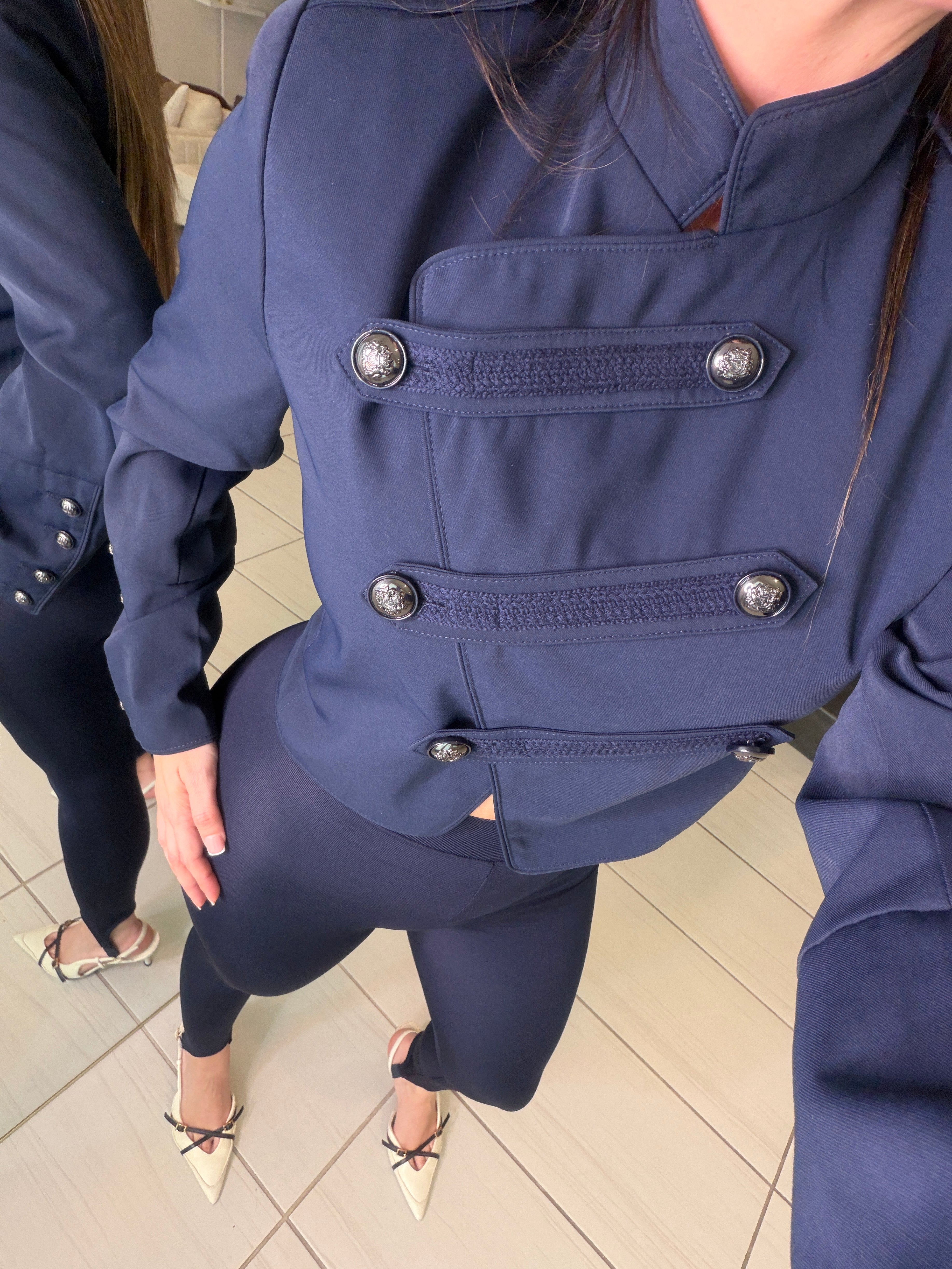 Napoleon Assym Navy Blue Jacket
