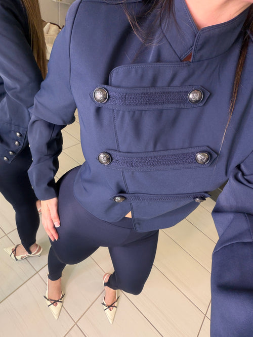 Napoleon Assym Navy Blue Jacket
