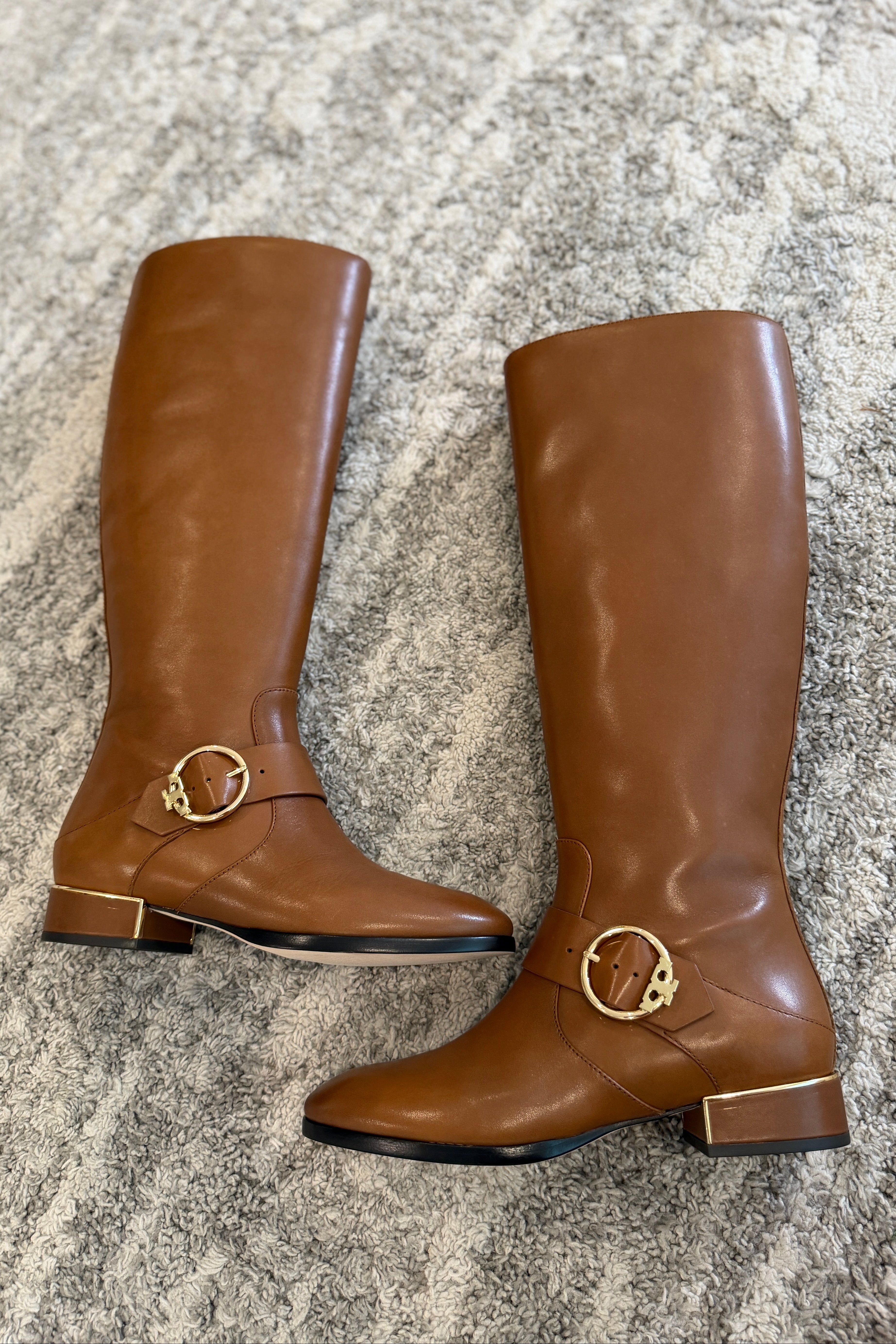 Sofia Festival Brown Leather Boots