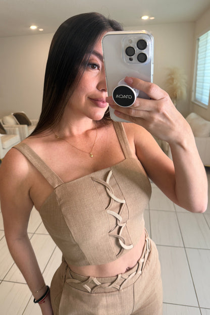 The Riviera Mocha Pant Set