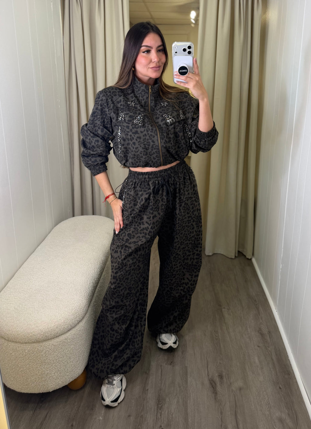 Dark Diva Leopard Print Pant Set