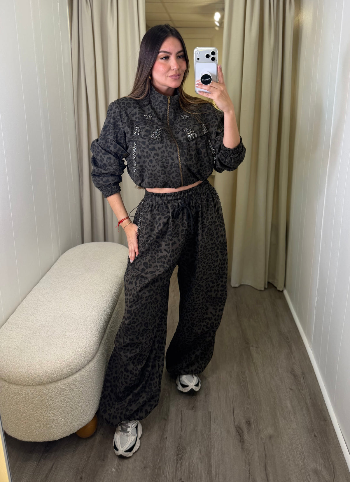 Dark Diva Leopard Print Pant Set