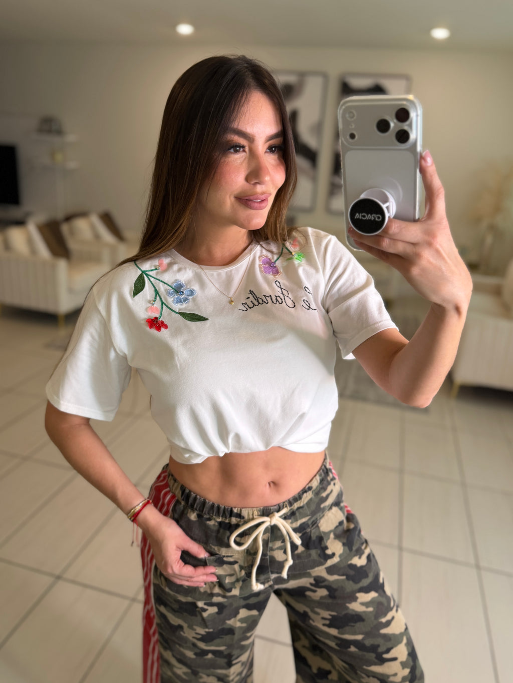 Le Jardin White Tshirt