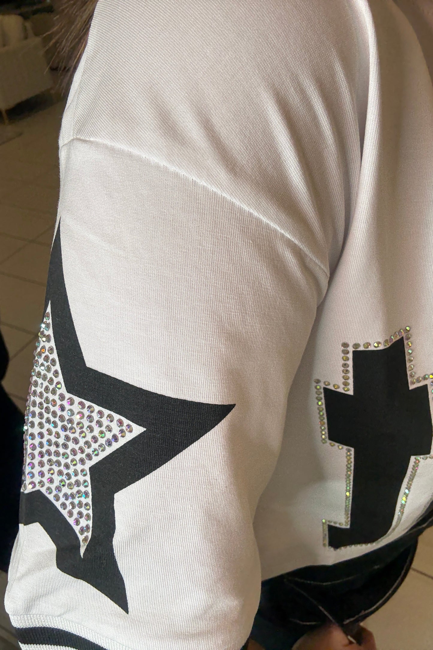 Sporty Chic White Top