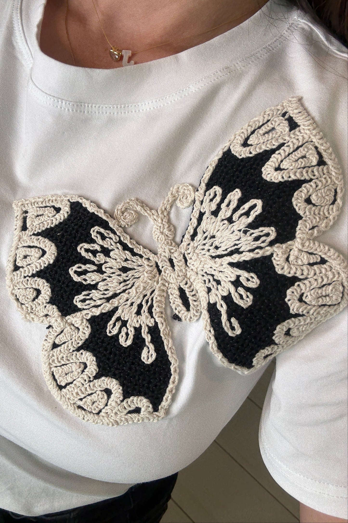 Dreamy Butterflies White Top