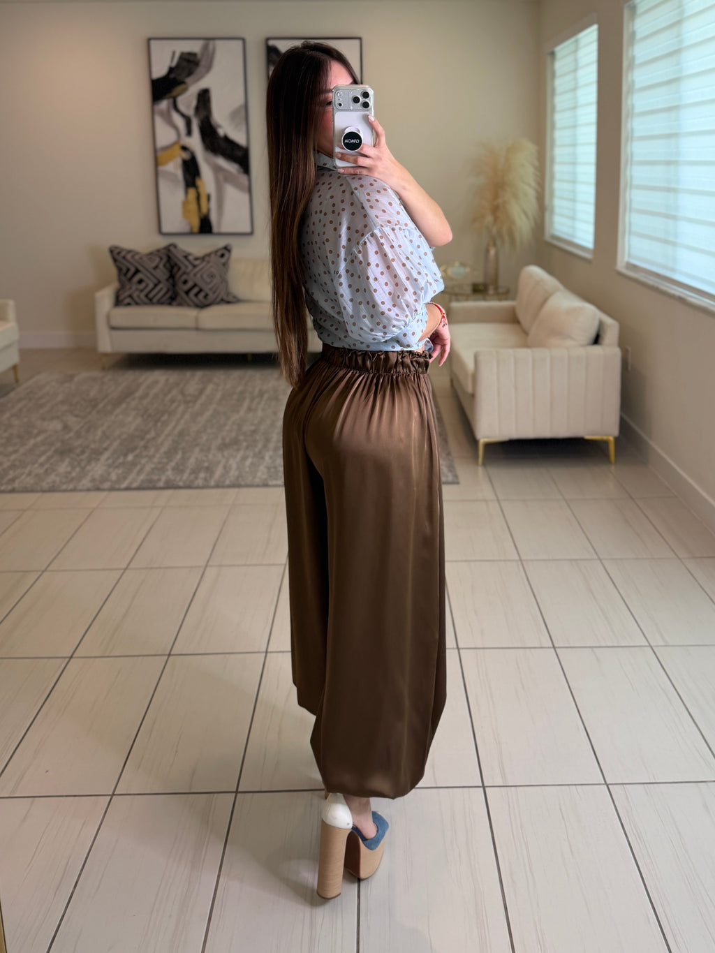 Fabulosity Brown Balloon Pants