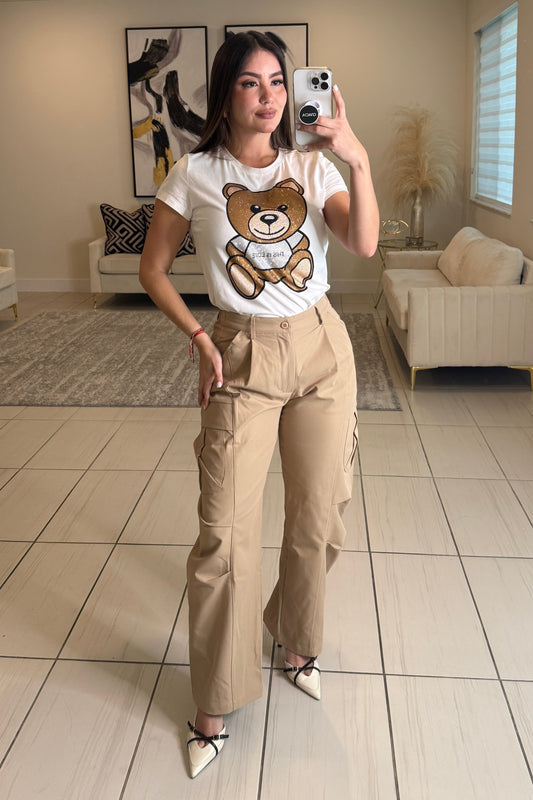 Sahara Muse Khaki Barrel Pants