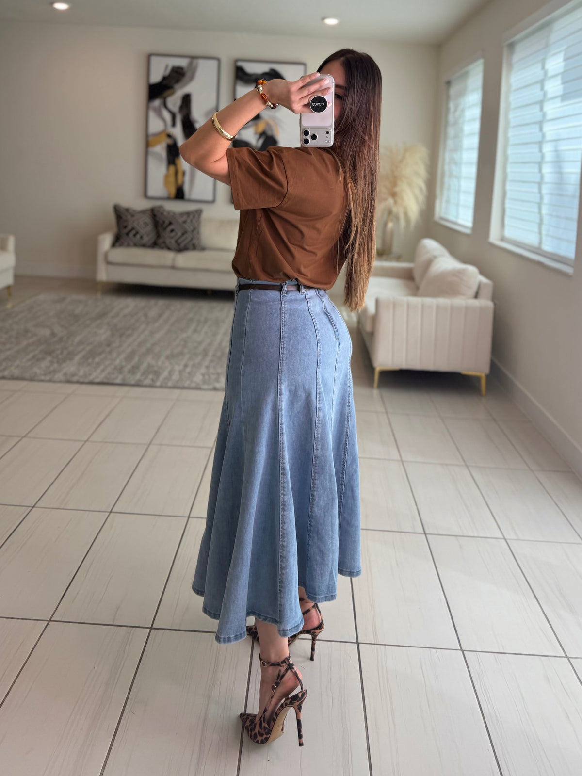 Oasis Whisper Denim Skirt