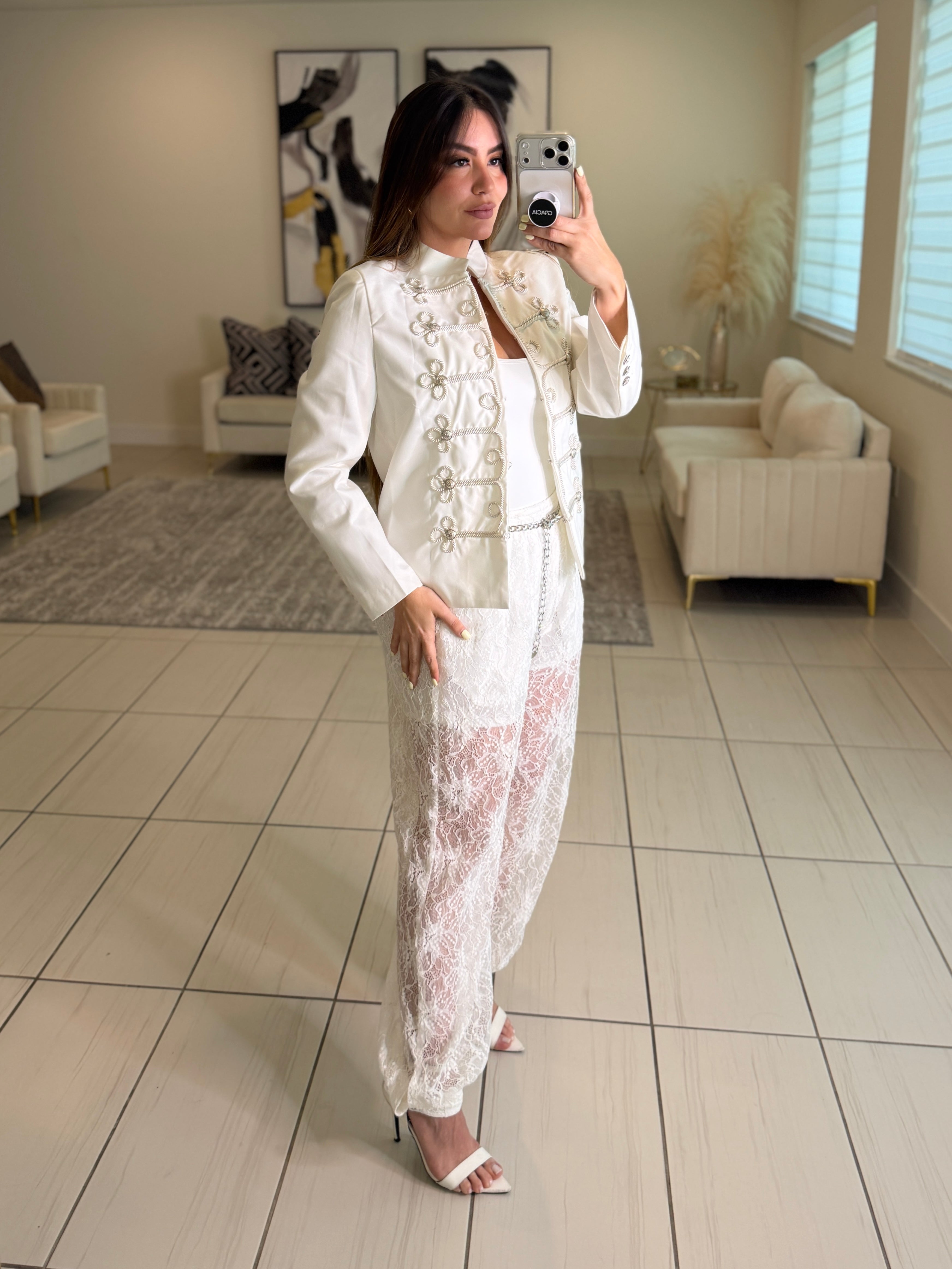 Napoleon White Blazer