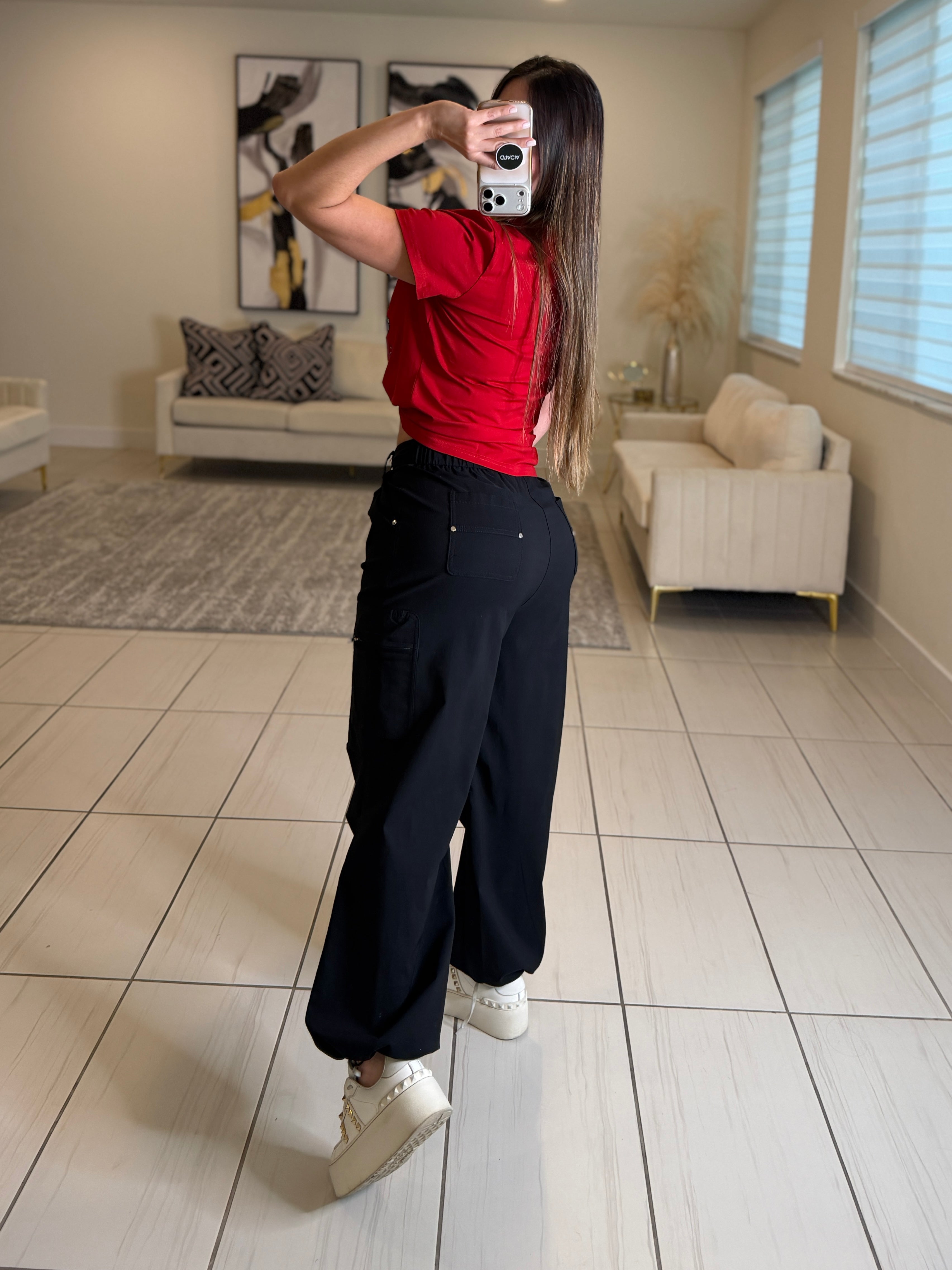 Funny Rhinestones Red Tshirt