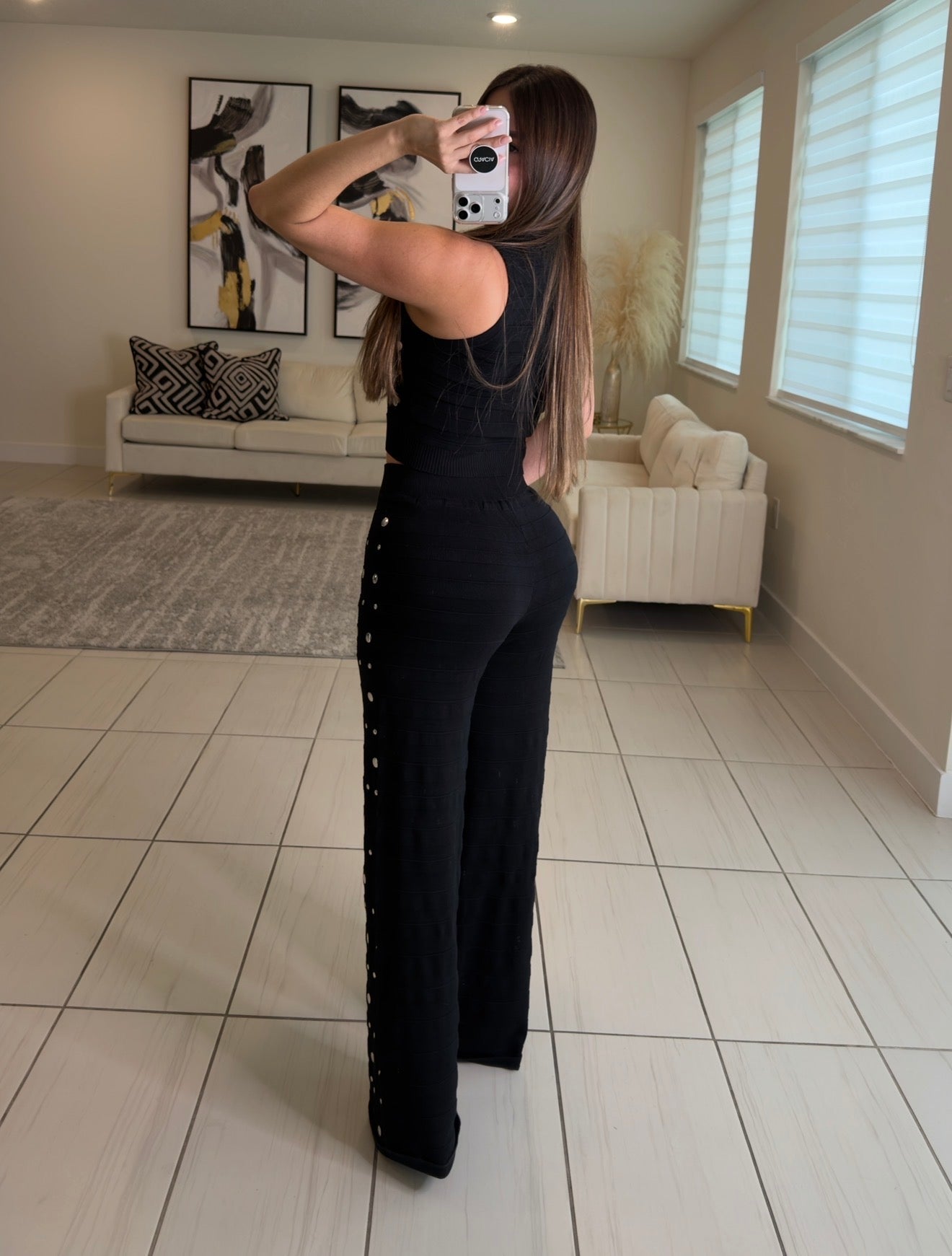 Mirror Mirage Knit Black Set